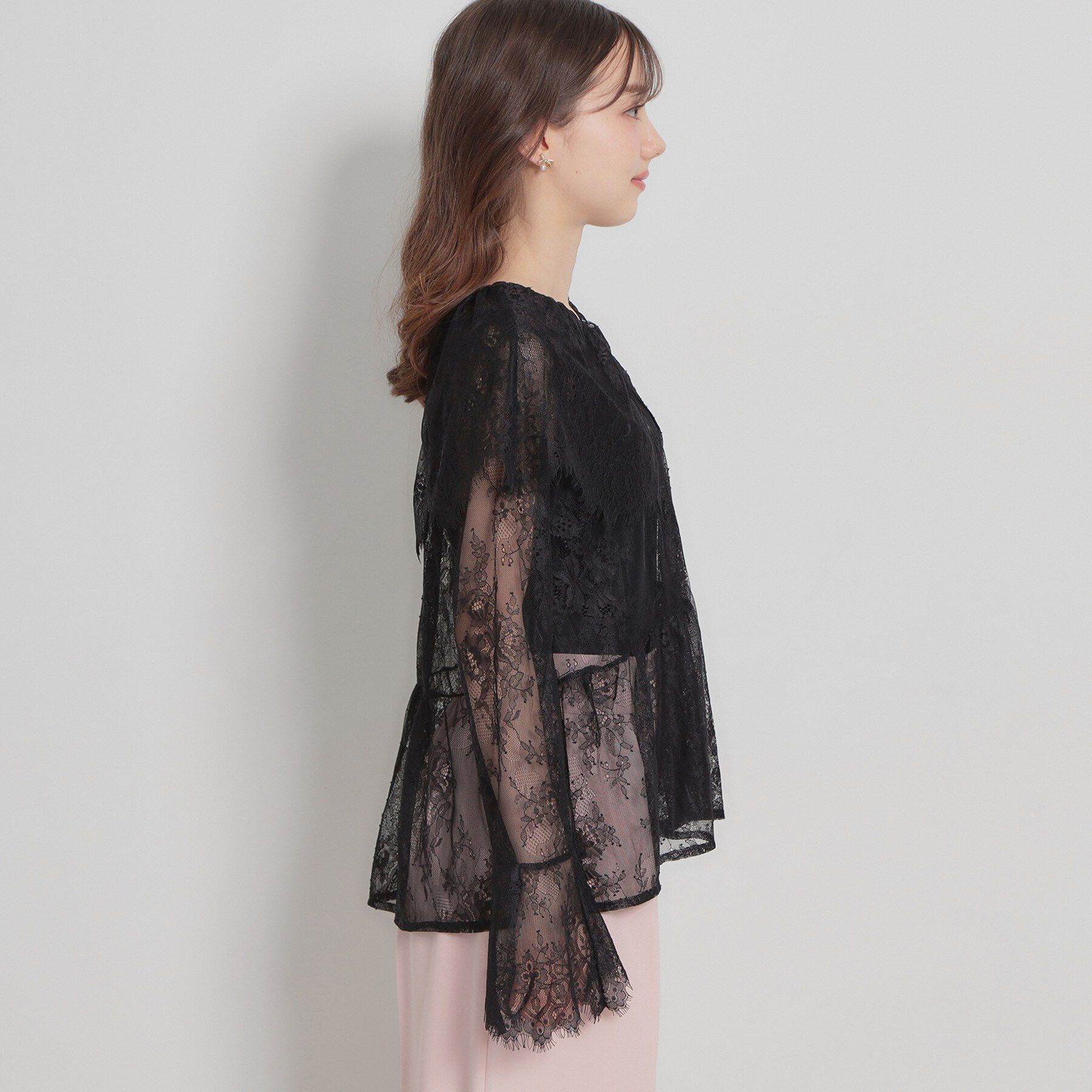 Couture broach「スカラップレースブラウス」|シャツ・ブラウス|