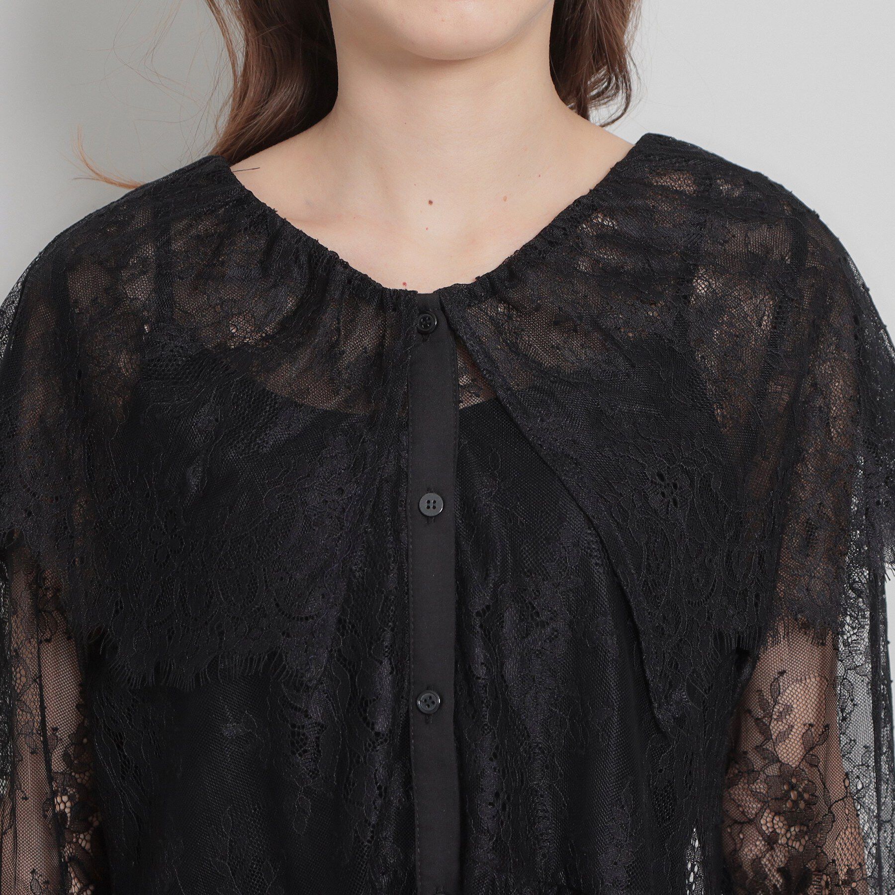 Couture broach「スカラップレースブラウス」|シャツ・ブラウス|