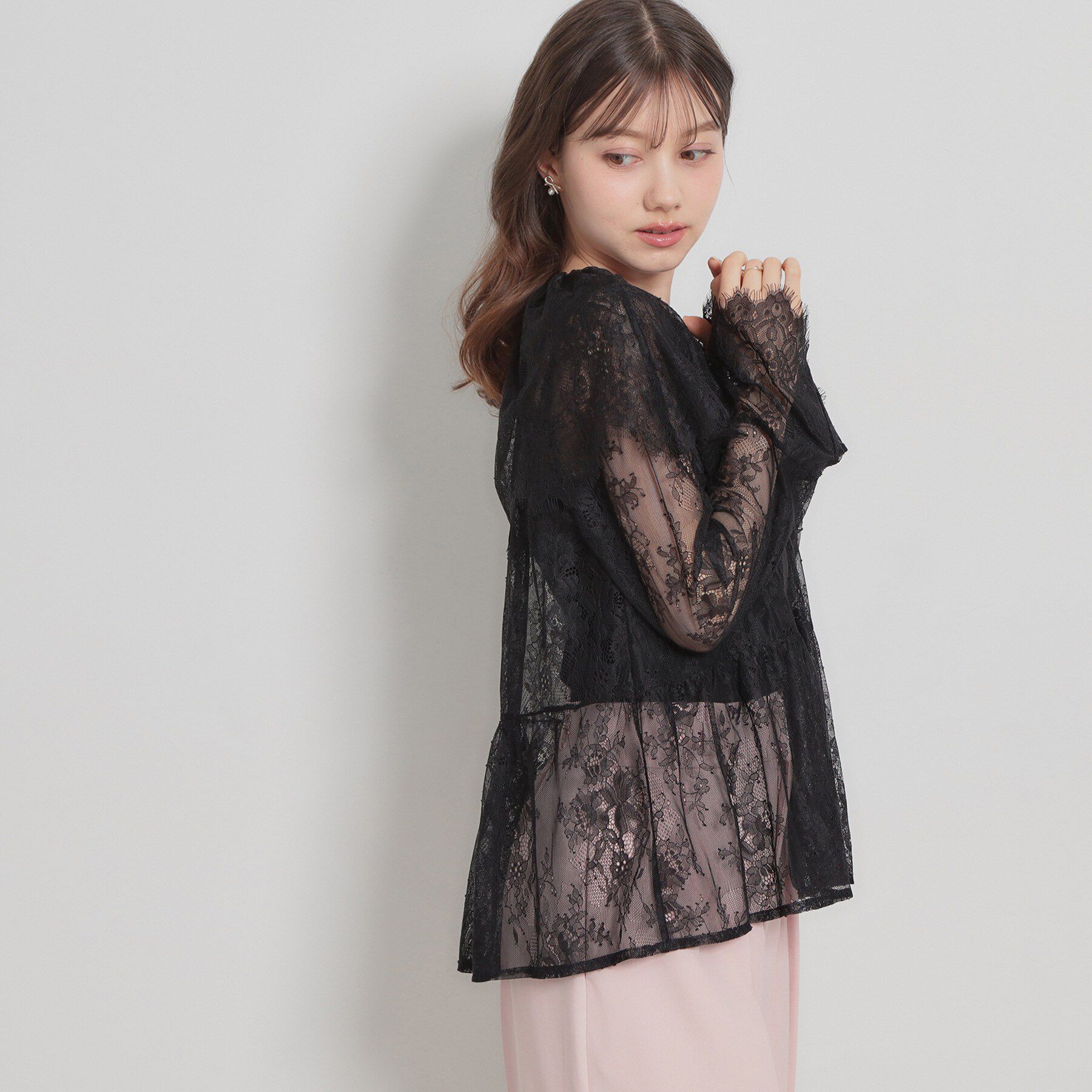 Couture broach「スカラップレースブラウス」|シャツ・ブラウス|