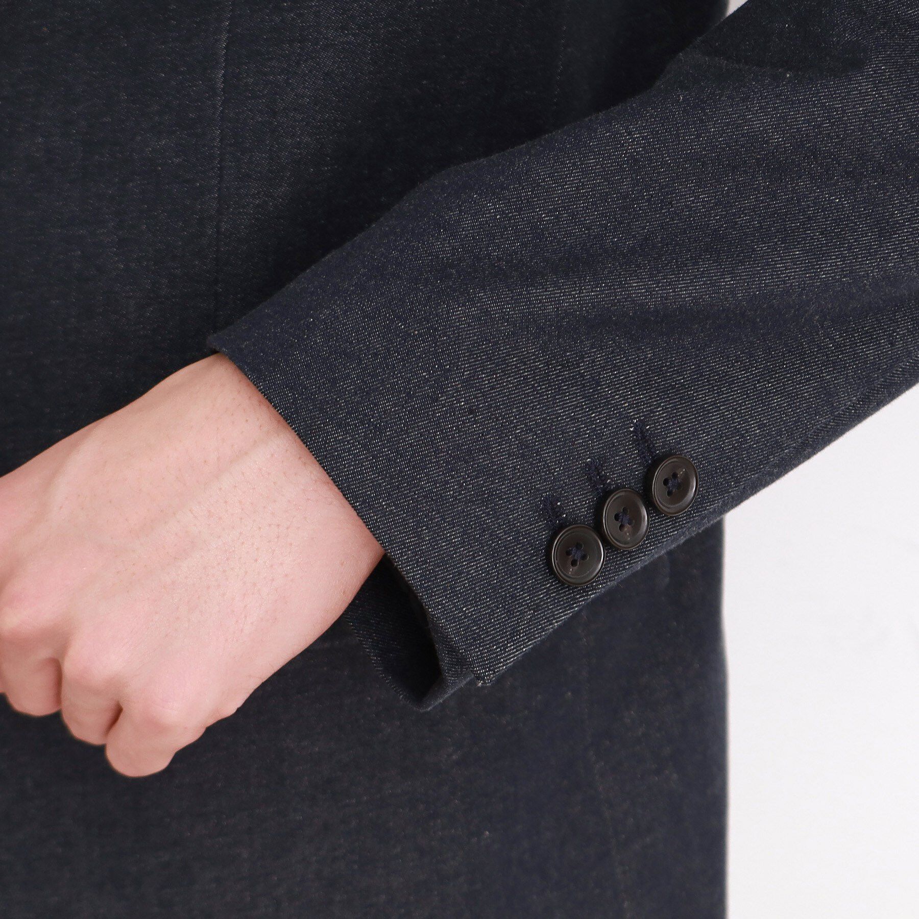 THE SHOP TK「エバーデニムジャケット セットアップ可／洗える／ストレッチ」|テーラードジャケット|