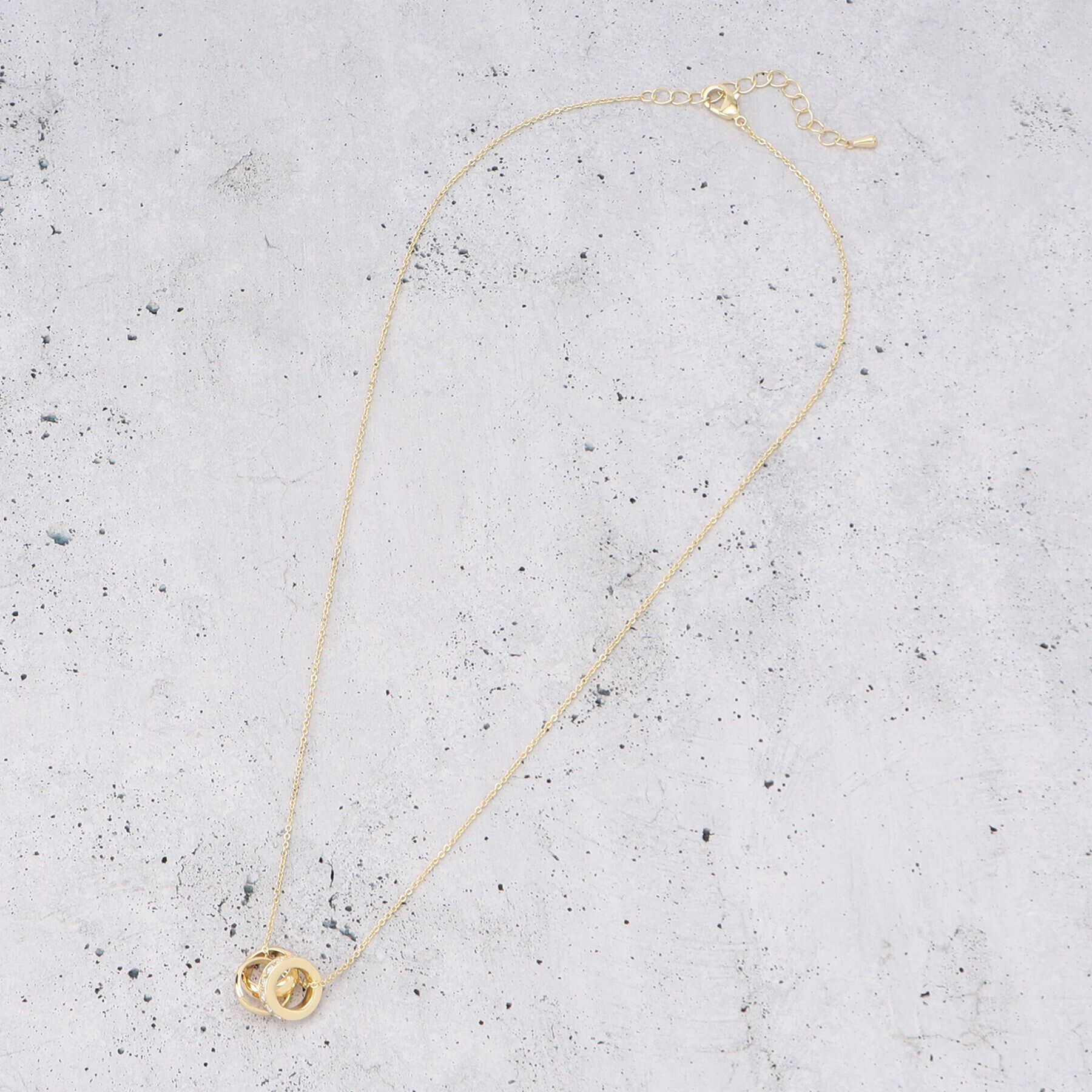 THE SHOP TK「ロンデルダブルリングネックレス」|ネックレス|