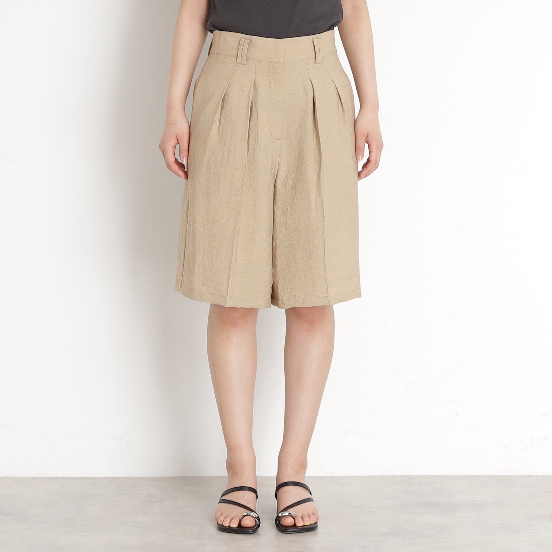 THE SHOP TK「リネン混ハーフパンツ【洗える/セットアップ可】」|その他|