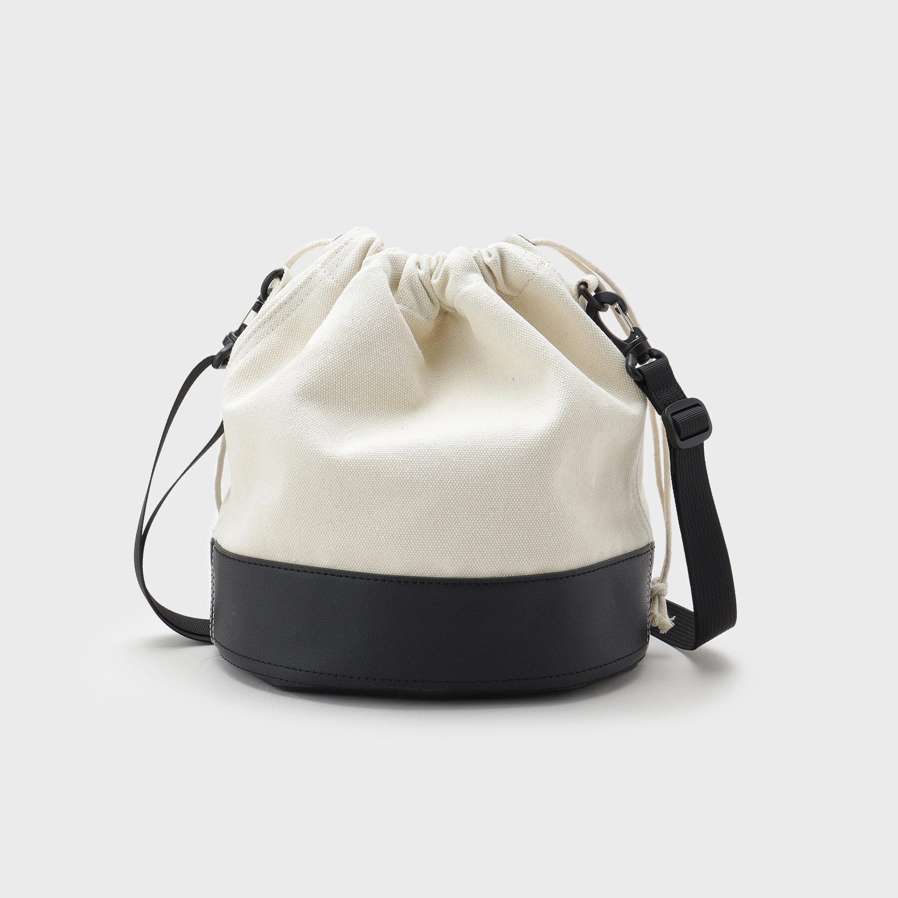 THE SHOP TK「BOUOキャンバス巾着ショルダー」|ショルダー・メッセンジャー|アイボリー(004)