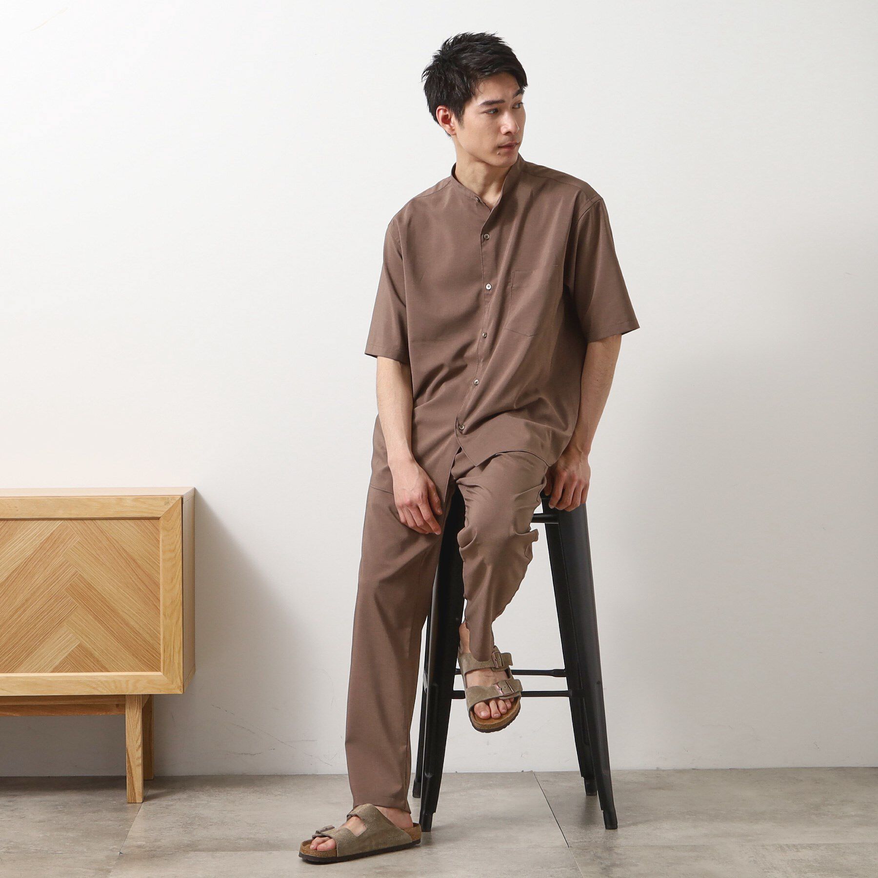 THE SHOP TK「クールファイバーイージーパンツ　接触冷感／吸水速乾／UVケア／軽量／セットアップ可」|その他|