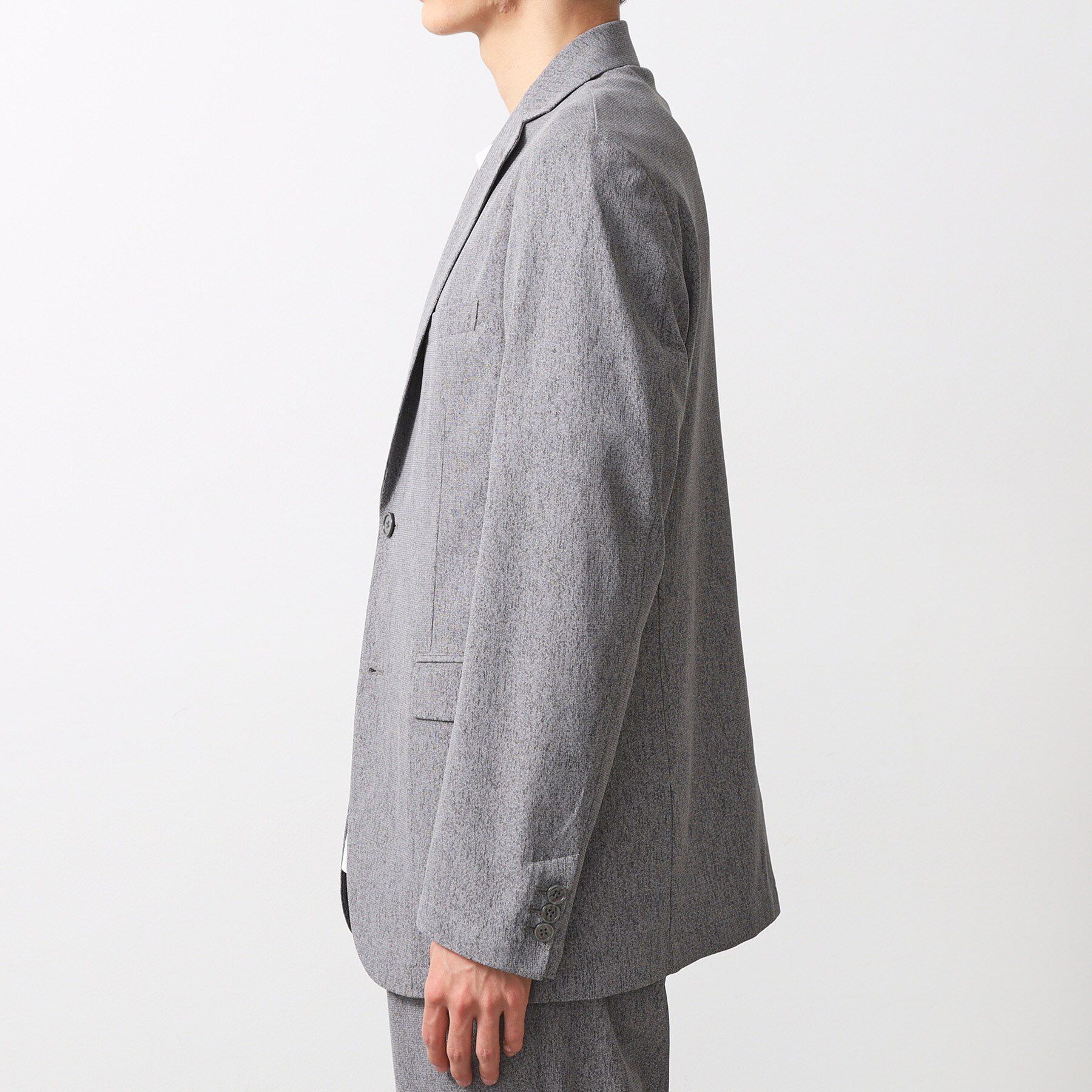 THE SHOP TK「シャリルジャージジャケット　洗濯機OK/吸水速乾/イージーケア/セットアップ可」|テーラードジャケット|