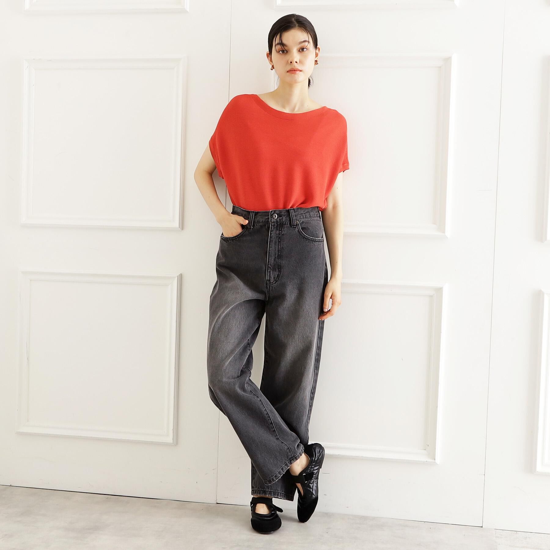 THE SHOP TK「【6色展開】さらさらフレンチニット【毛玉になりにくい/洗濯機OK】」|ニット・セーター|