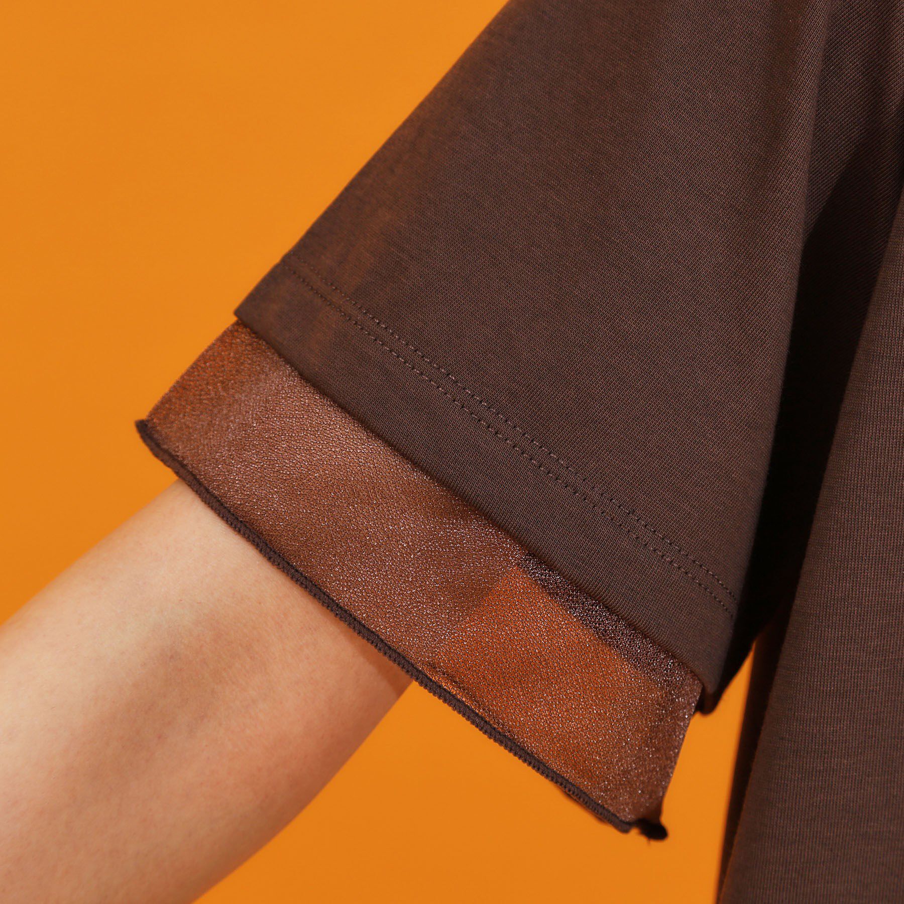 THE SHOP TK「【ひんやり/UV/洗濯機OK】袖シアーTシャツ」|Tシャツ・カットソー|