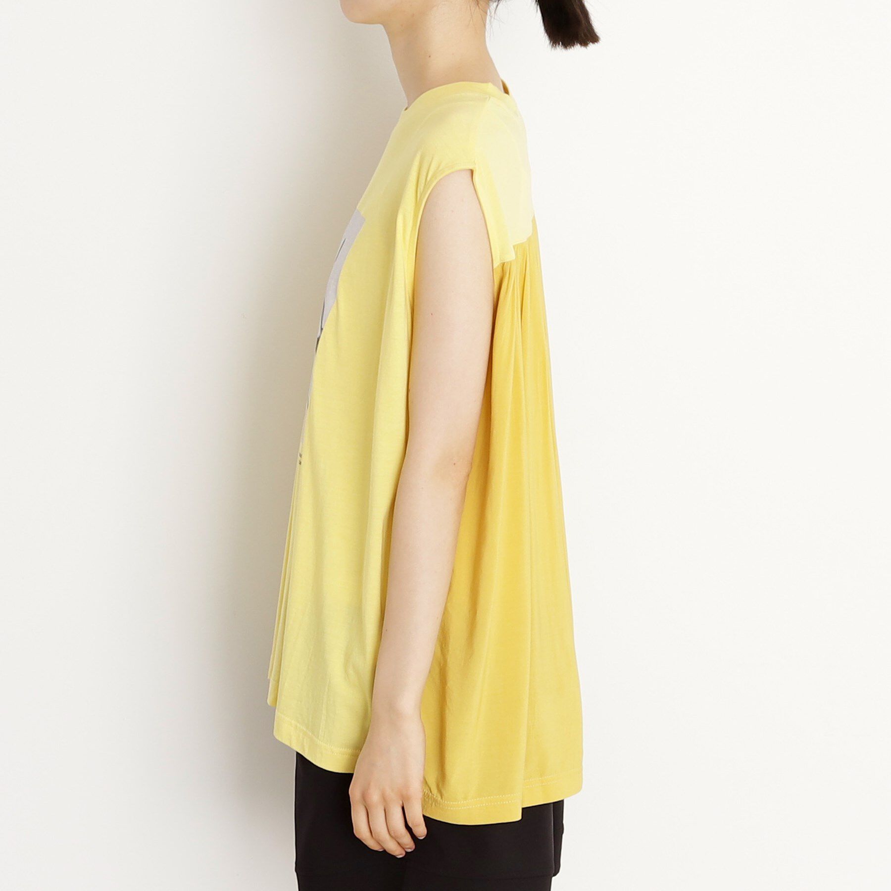 THE SHOP TK「異素材切替フォトプリントTシャツ【洗える】」|Tシャツ・カットソー|