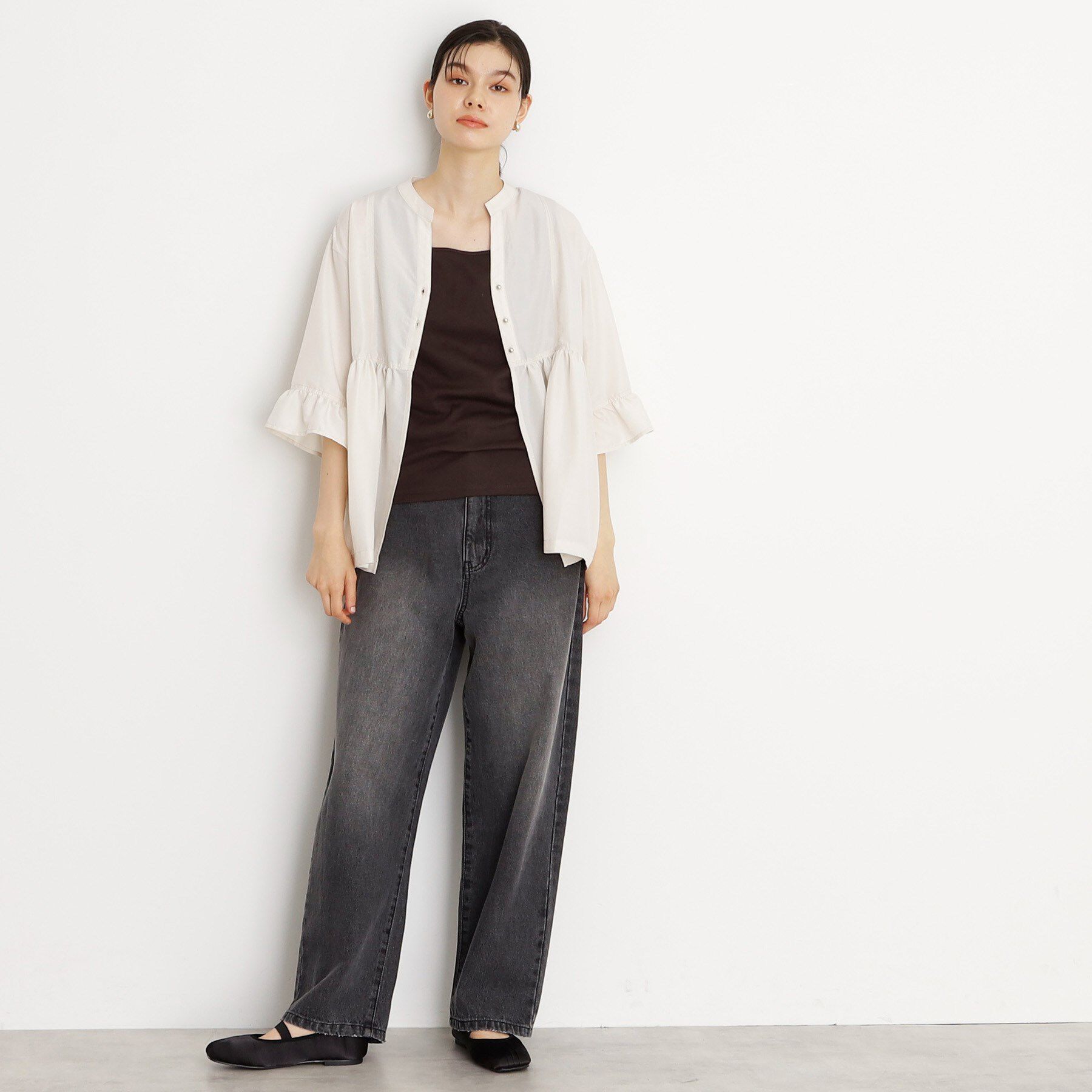 THE SHOP TK「【ひんやり】前後2WAY スクエアタンクトップ」|キャミソール|