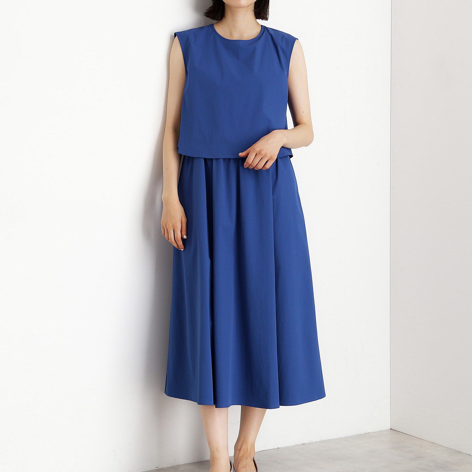 THE SHOP TK「ドッキングワンピース【接触冷感/撥水/UVカット/洗濯機OK】」|ワンピース|