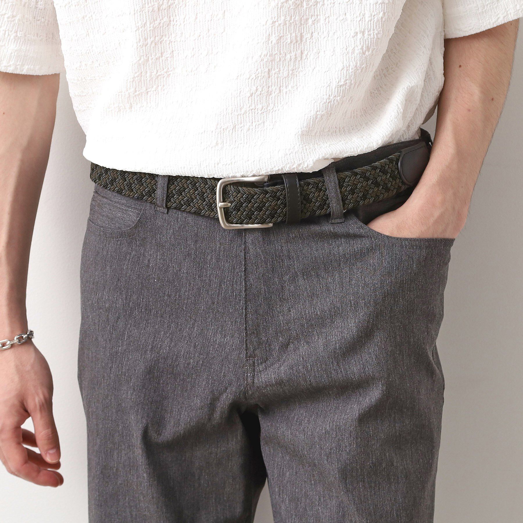 THE SHOP TK「ゴムメッシュベルト」|ベルト|