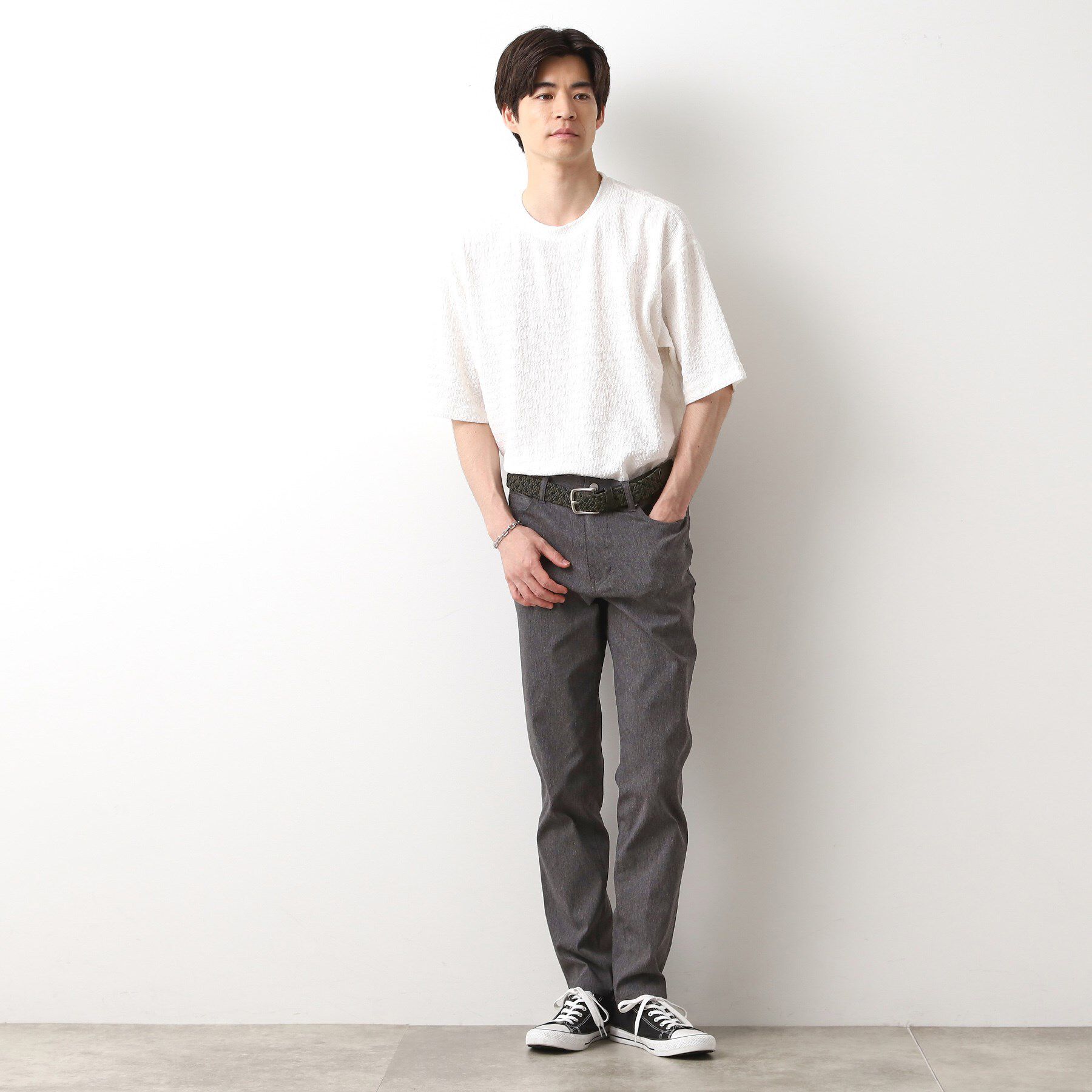 THE SHOP TK「ゴムメッシュベルト」|ベルト|