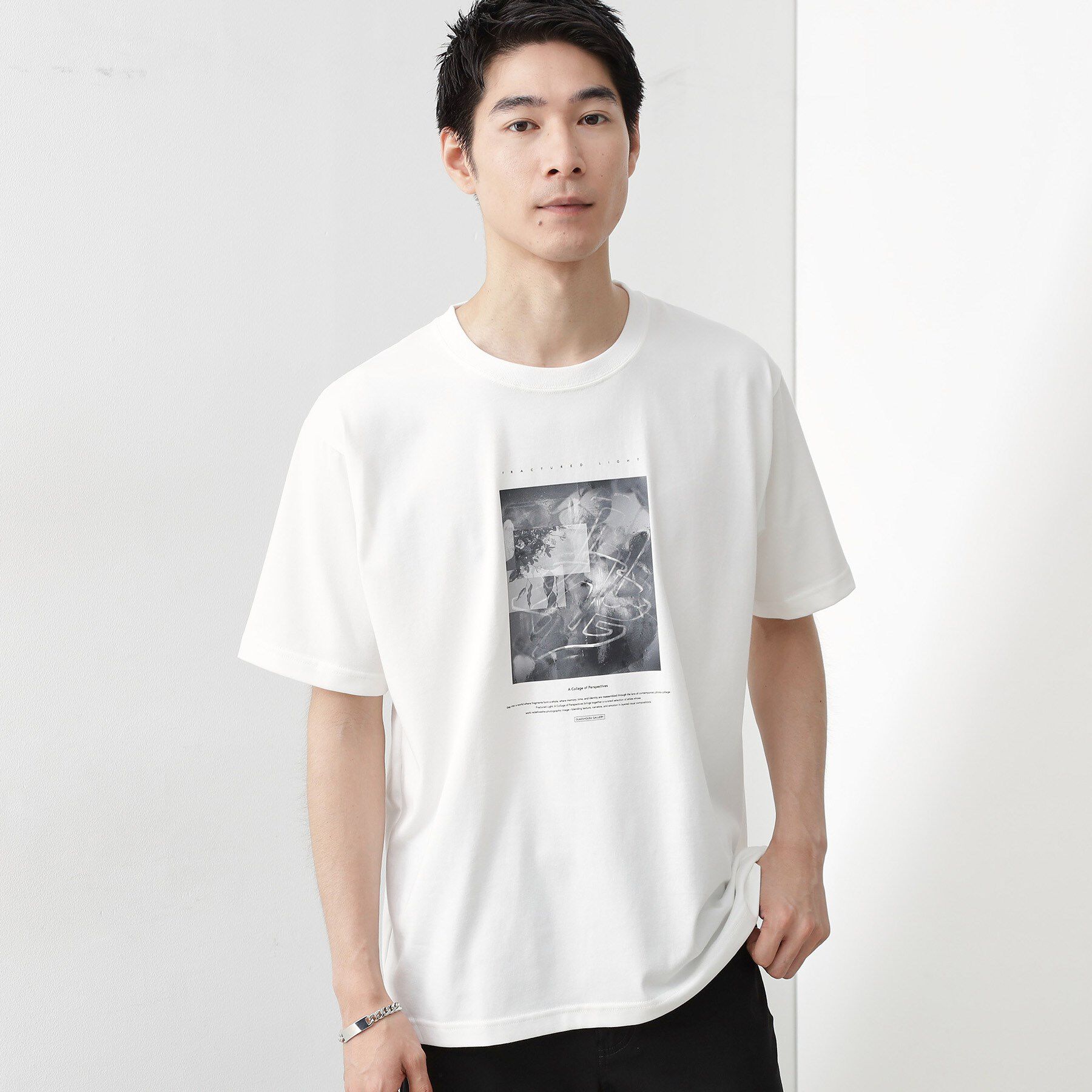 THE SHOP TK「リサイクルアート半袖Tシャツ【接触冷感/洗濯機OK】」|Tシャツ・カットソー|