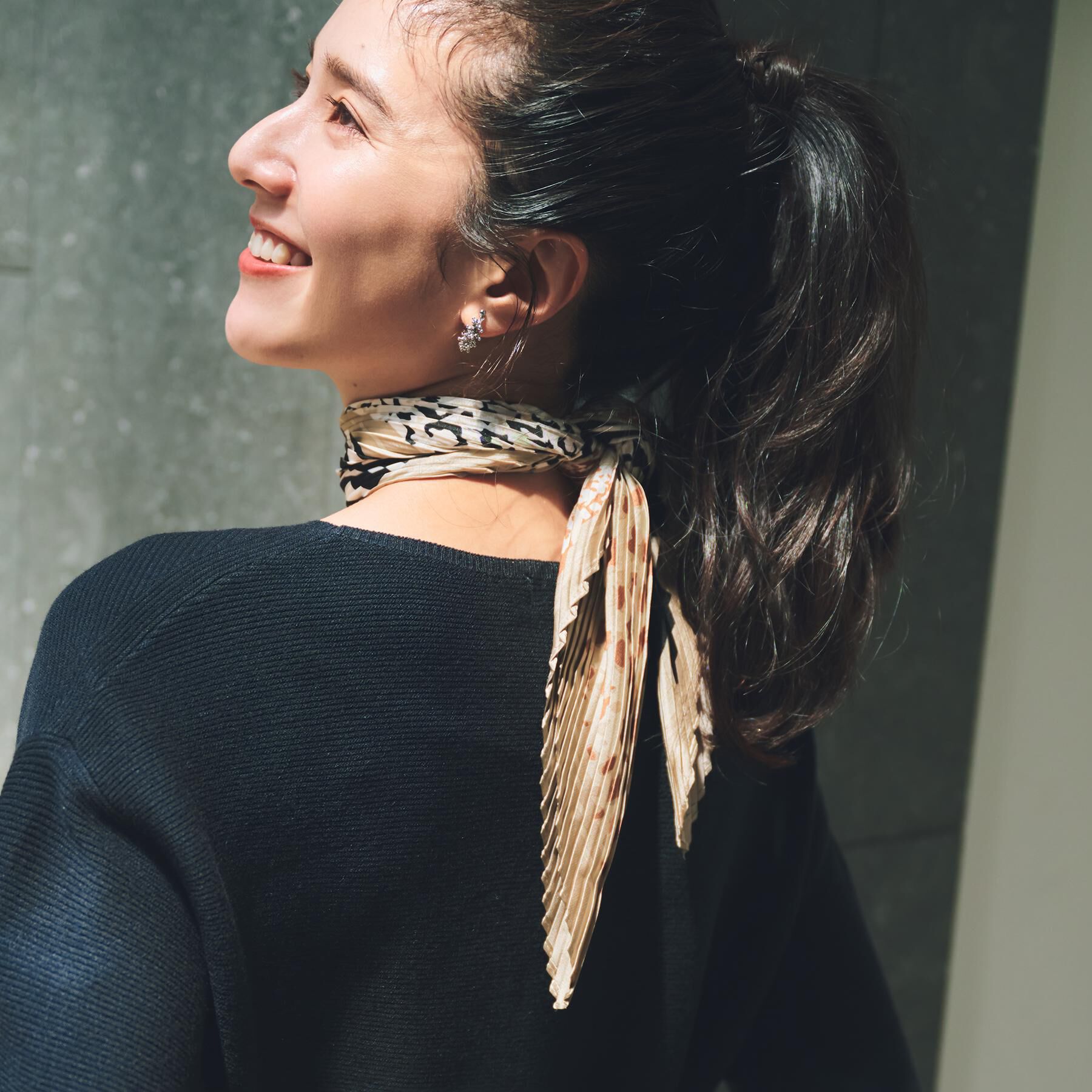 THE SHOP TK「プリーツスカーフ」|バンダナ・スカーフ|