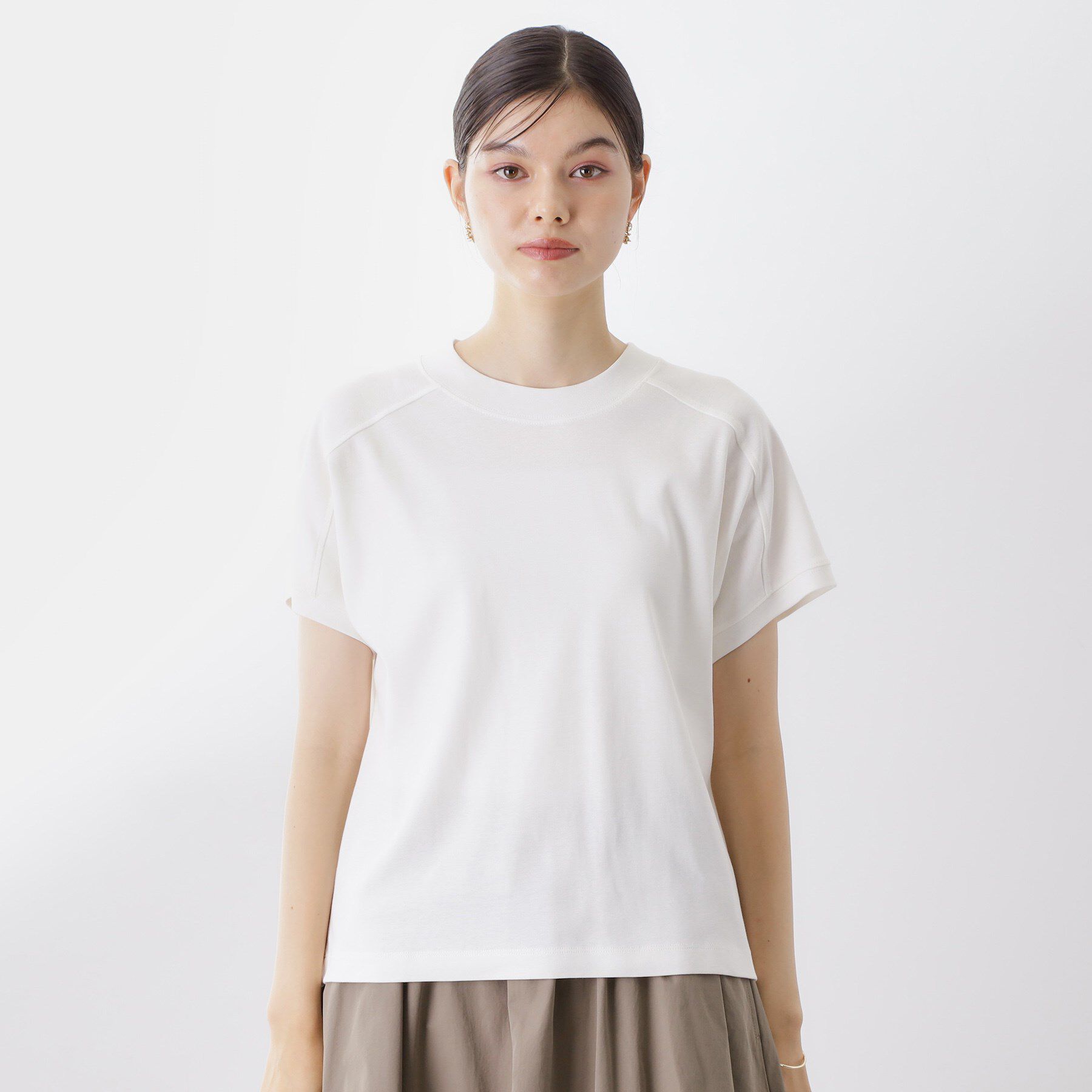 THE SHOP TK「【汗染み防止】ラグランスリーブTシャツ【洗濯機OK/UVケア】」|Tシャツ・カットソー|