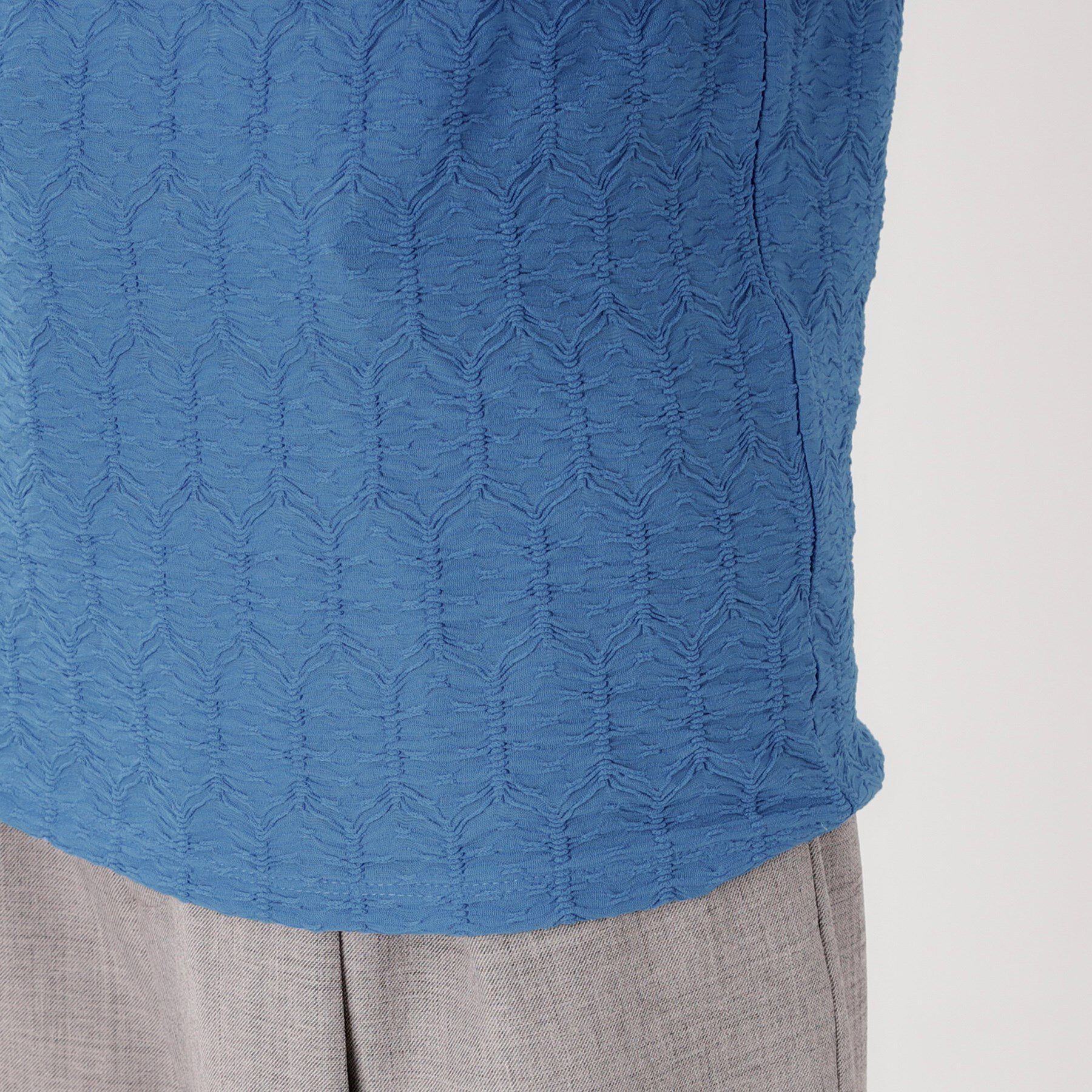 THE SHOP TK「ウェーブシアー袖クシュプルオーバー【洗濯機OK】」|Tシャツ・カットソー|