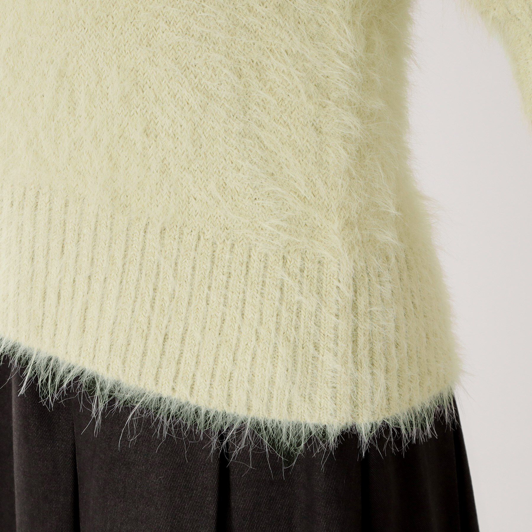 THE SHOP TK「【大人の魅力引き出す】5分袖フェザーニット/洗える」|ニット・セーター|