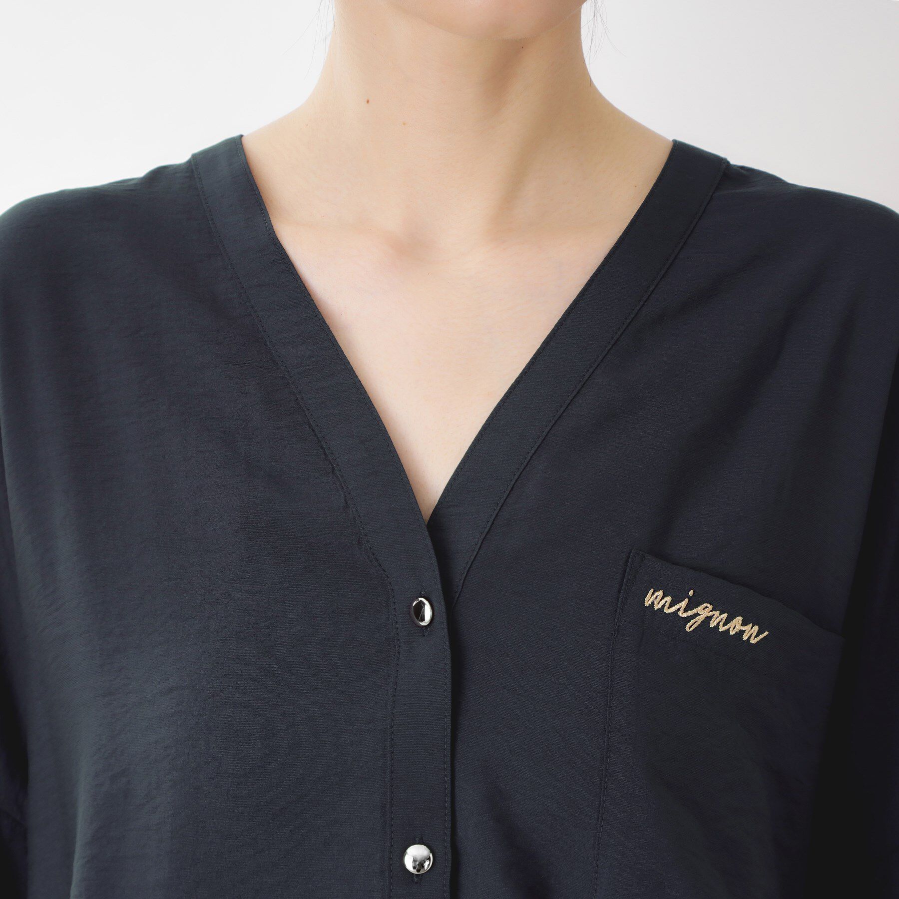 THE SHOP TK「刺繍ポケットオーバーシャツ【体型カバー/洗濯機OK】」|シャツ・ブラウス|