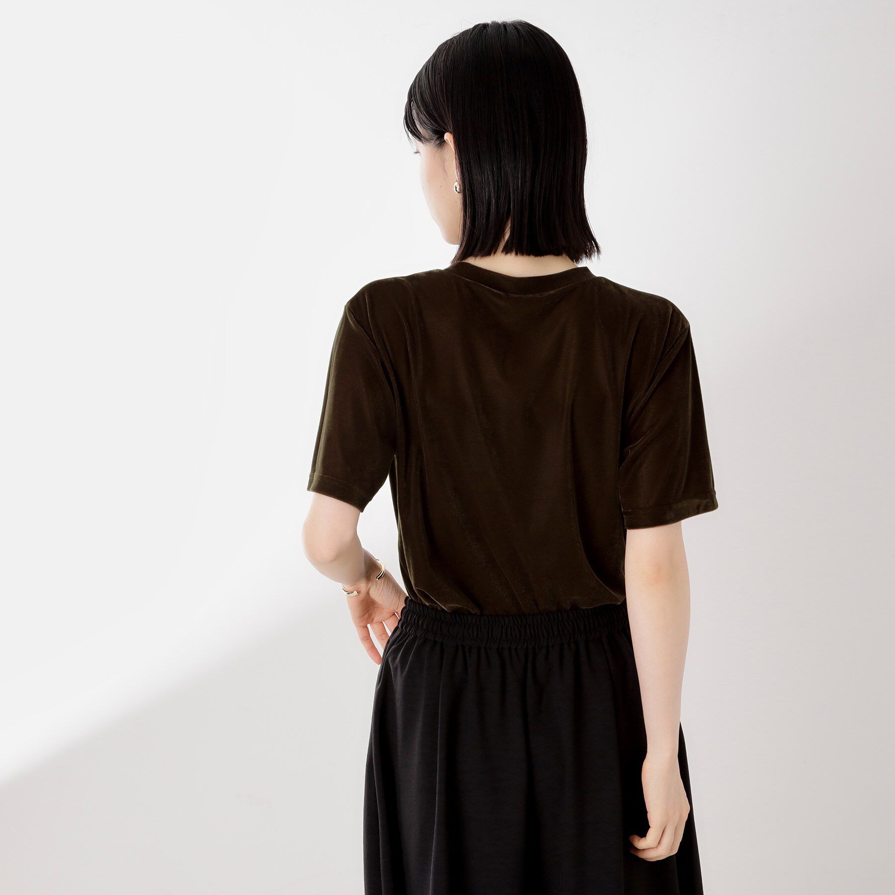 THE SHOP TK「シアーベロアカットソー【洗える】」|Tシャツ・カットソー|