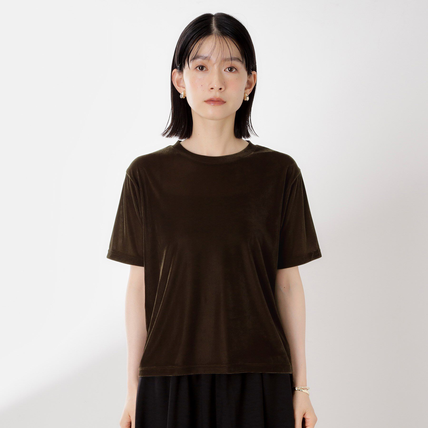 THE SHOP TK「シアーベロアカットソー【洗える】」|Tシャツ・カットソー|