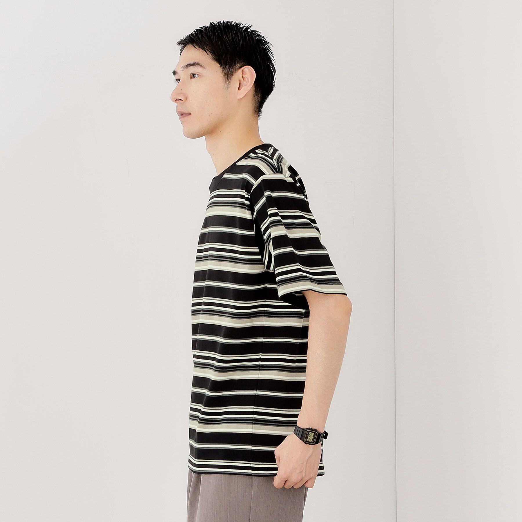 THE SHOP TK「マルチボーダープルオーバー S／S」|Tシャツ・カットソー|