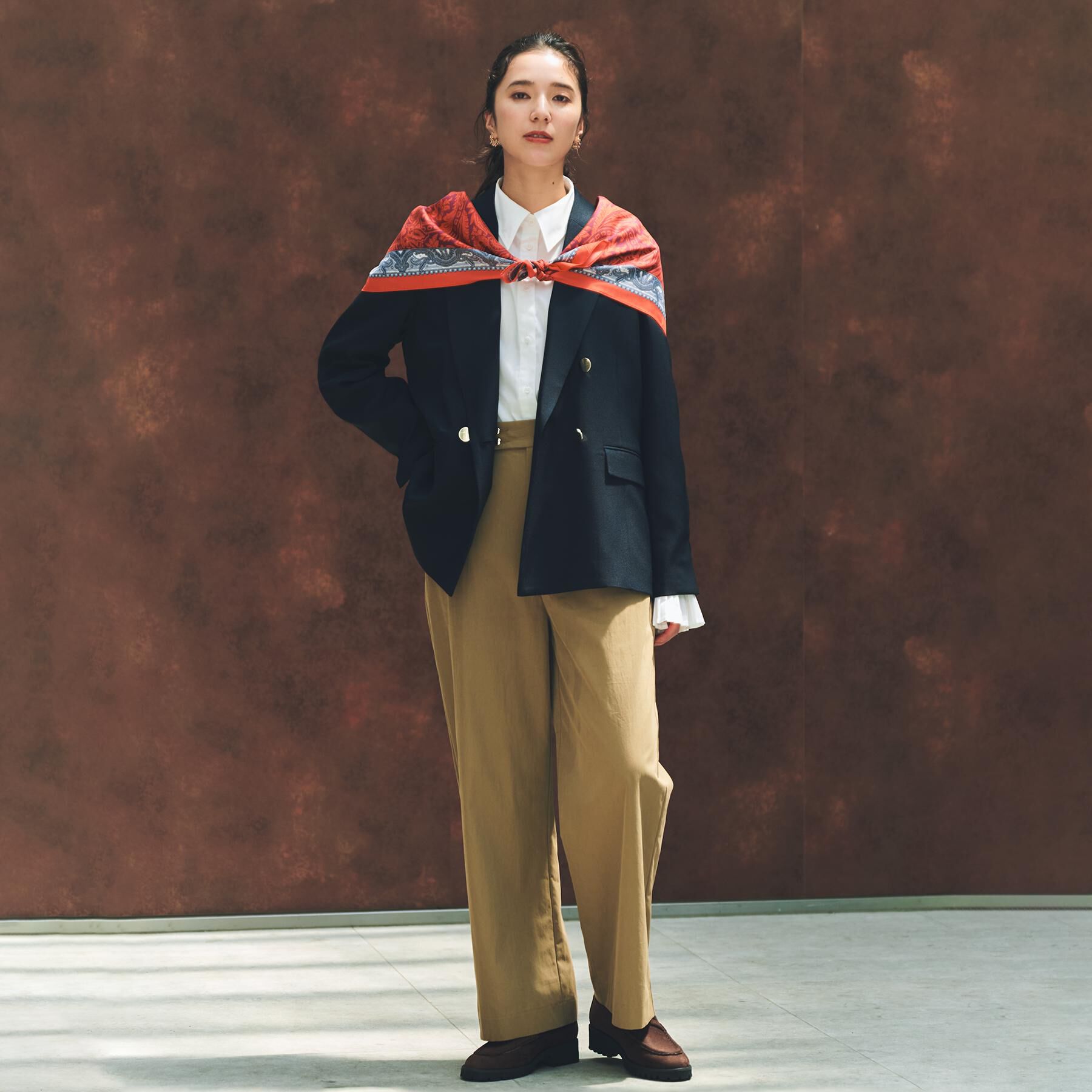 THE SHOP TK「ワイドチノパンツ【洗える】」|その他|