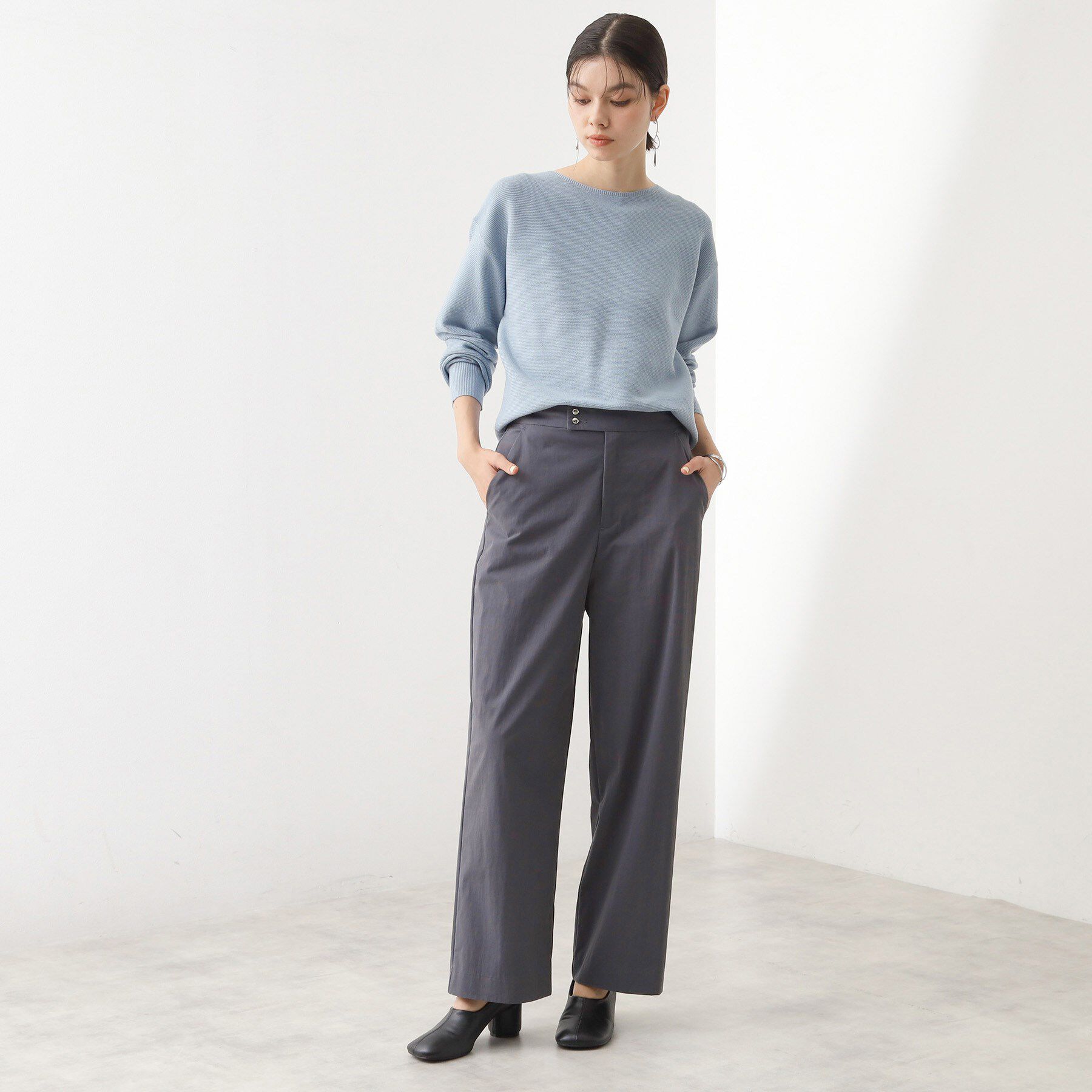 THE SHOP TK「ワイドチノパンツ【洗える】」|その他|