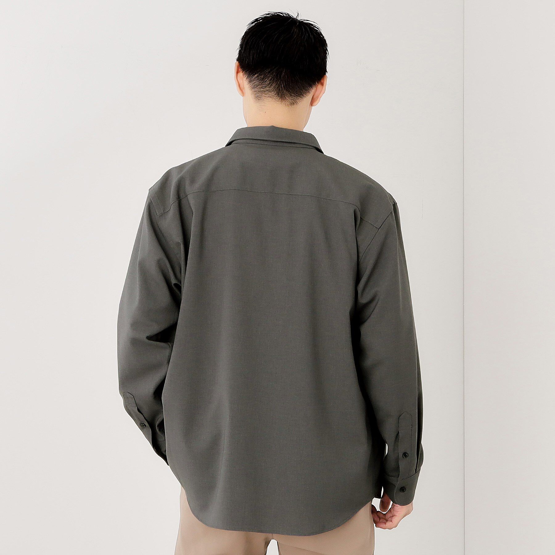 THE SHOP TK「TECLINO／テクリーノ 長袖オックスシャツ【洗濯機OK】」|シャツ・ブラウス|