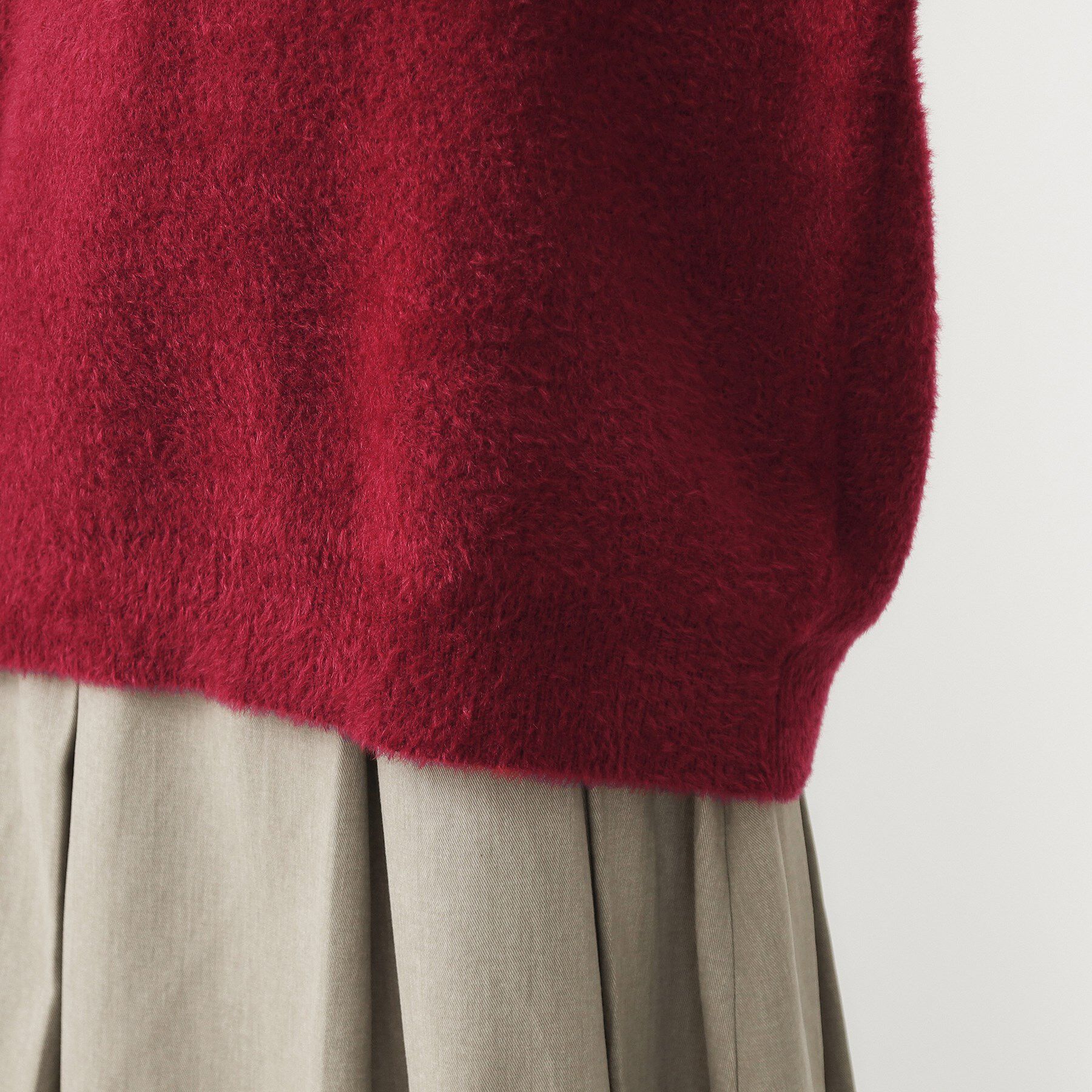 THE SHOP TK「ベルベットフェザー ロゴニットプルオーバー」|Tシャツ・カットソー|