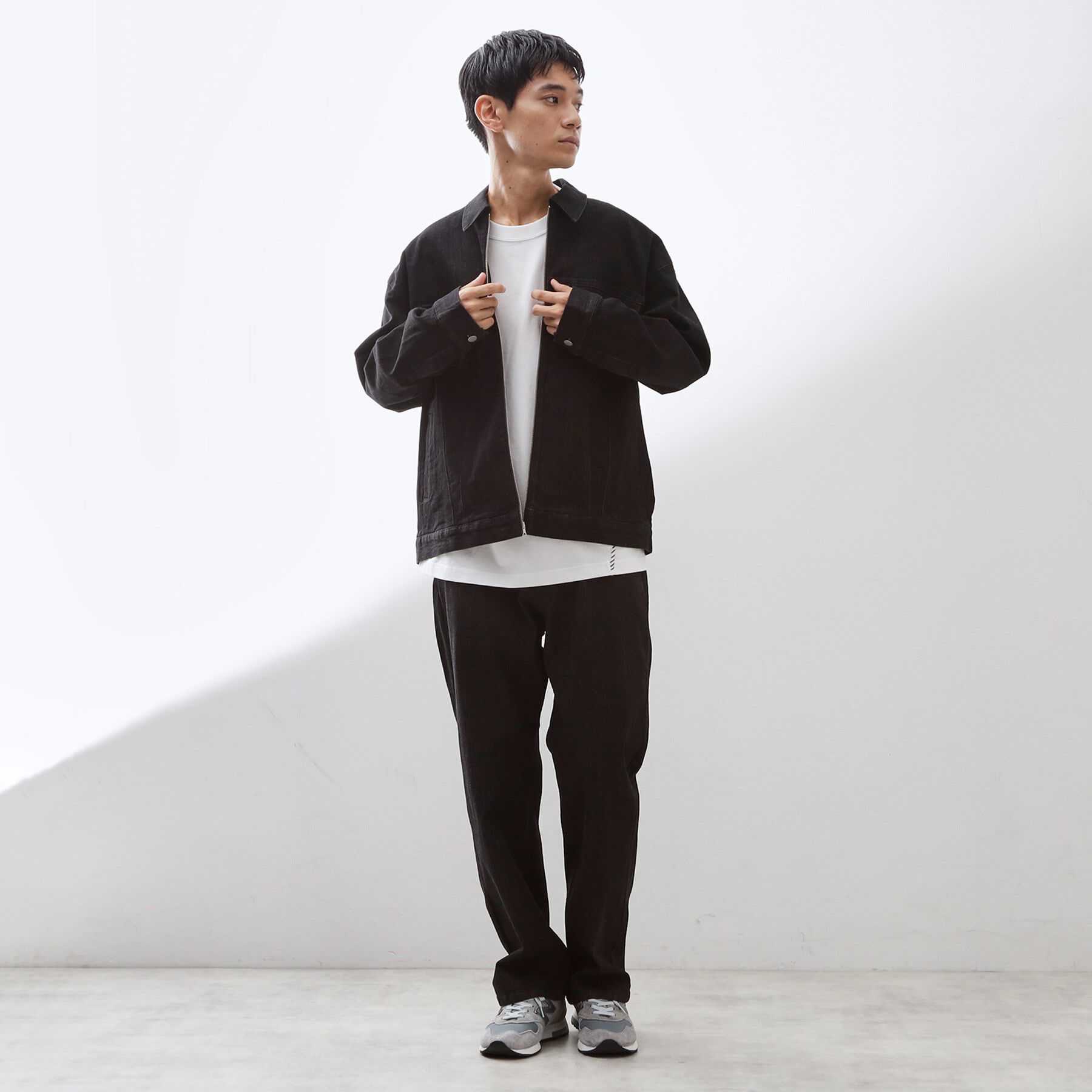 THE SHOP TK「コットンデニムブルゾン 【セットアップ可】」|デニムジャケット|