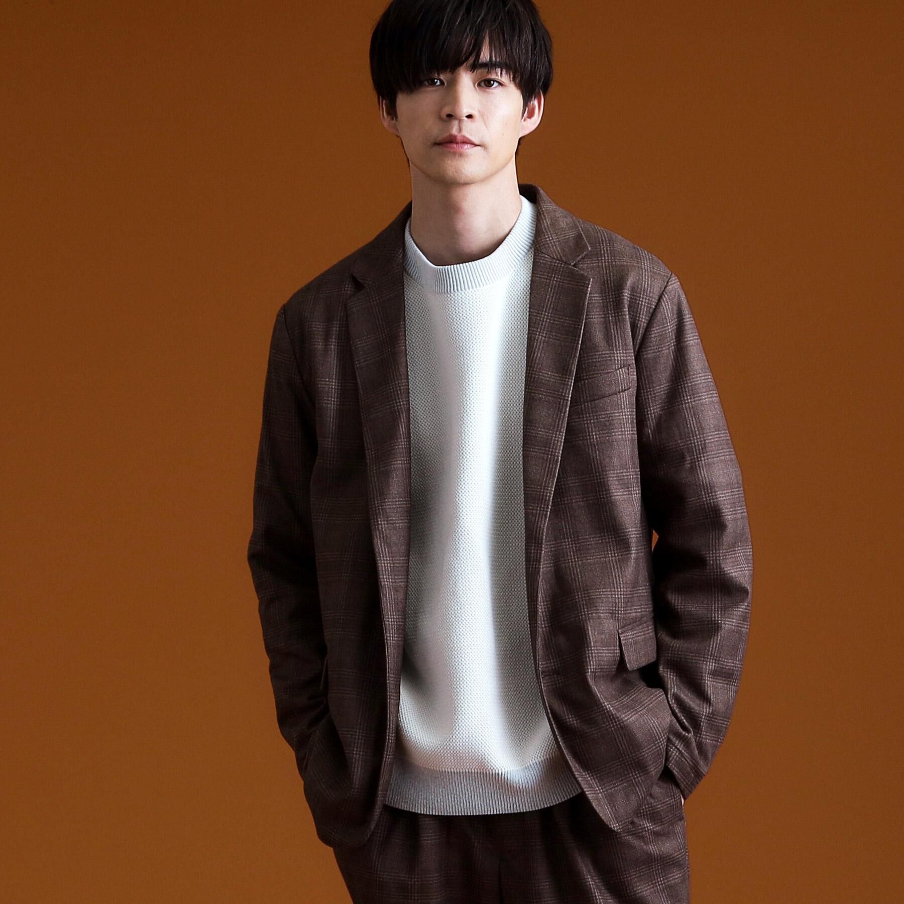 THE SHOP TK「ホームスパンジャージジャケット【セットアップ可/洗濯機OK】」|テーラードジャケット|