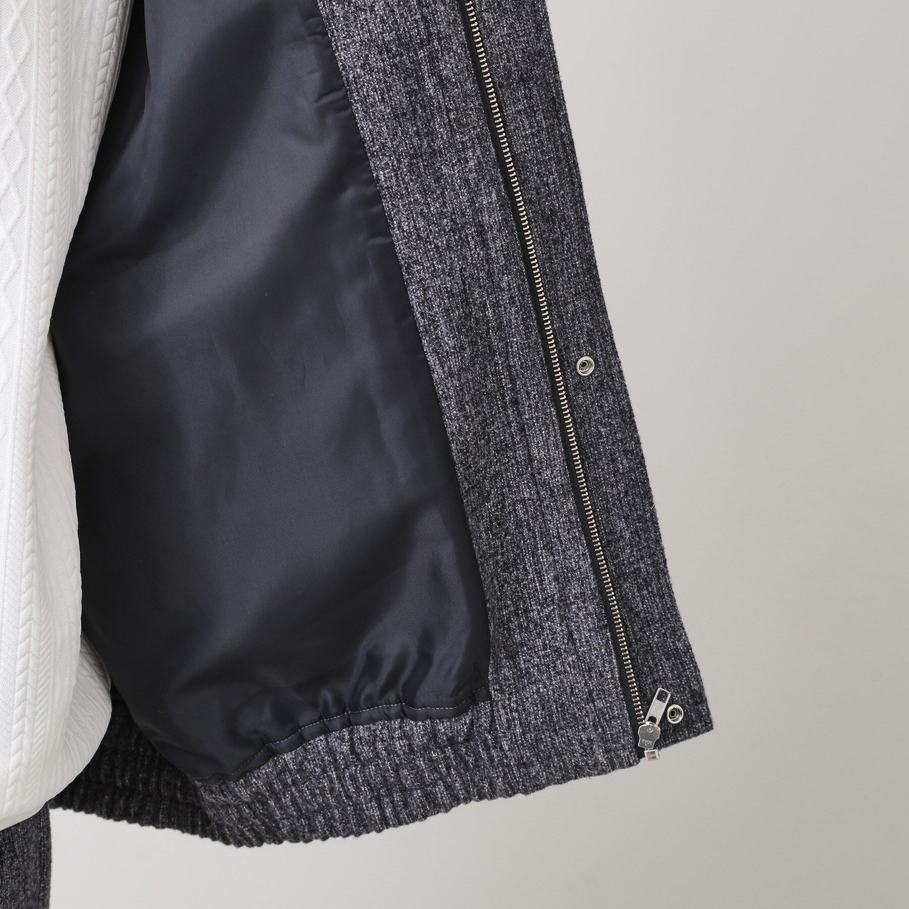 THE SHOP TK「ツイードフライトビッグブルゾン 【洗濯機OK／セットアップ可】」|ブルゾン・スタジャン|