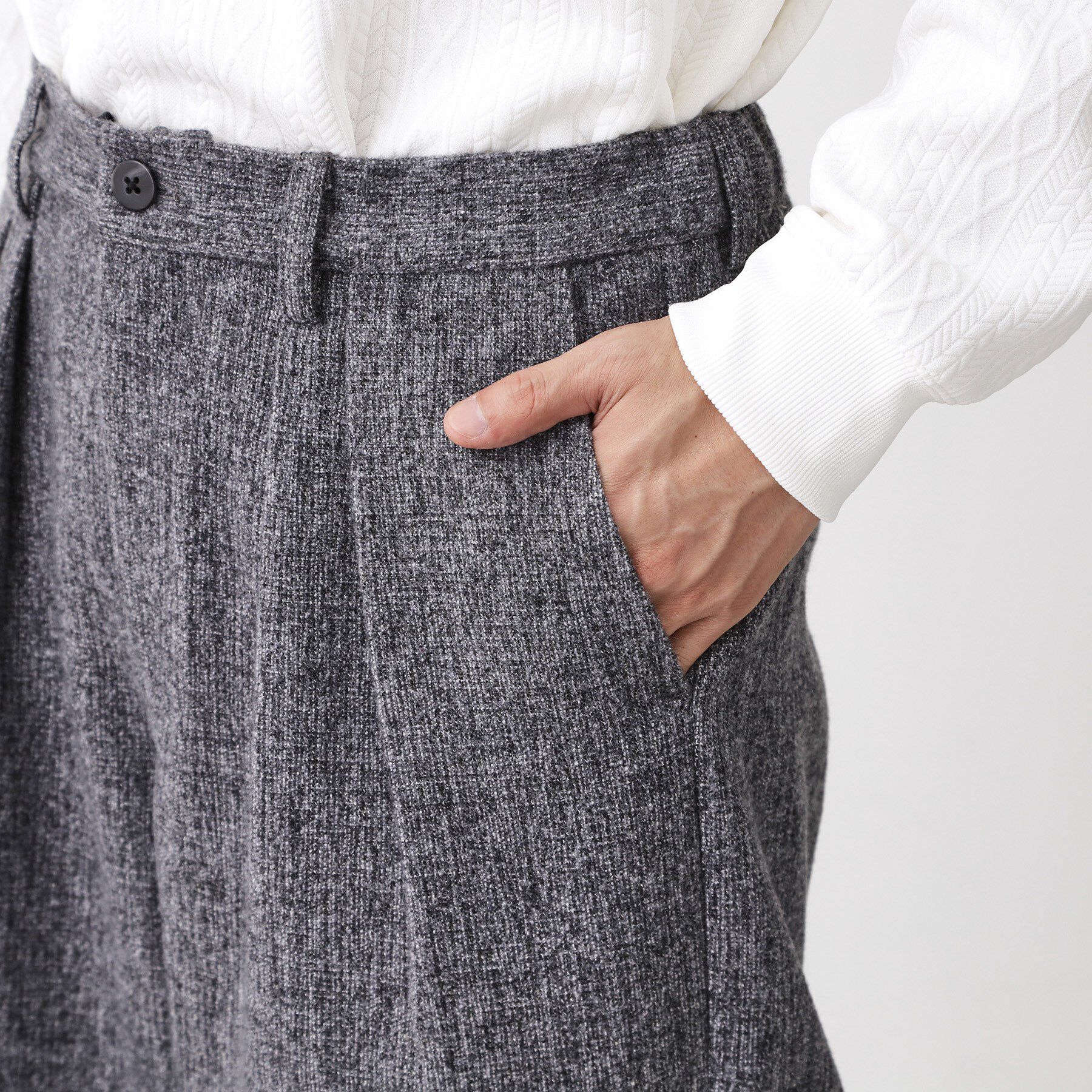 THE SHOP TK「ツイードワイドパンツ 【洗濯機OK／セットアップ可】」|その他|