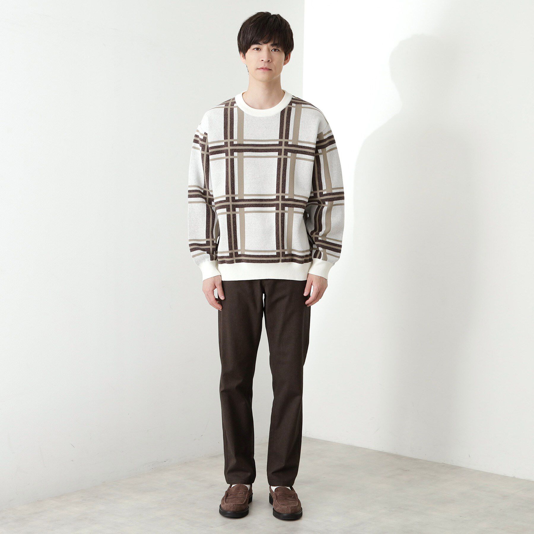 THE SHOP TK「7DAYSヘリンボンパンツ WARM【裏起毛/ストレッチ/洗濯機OK】」|その他|