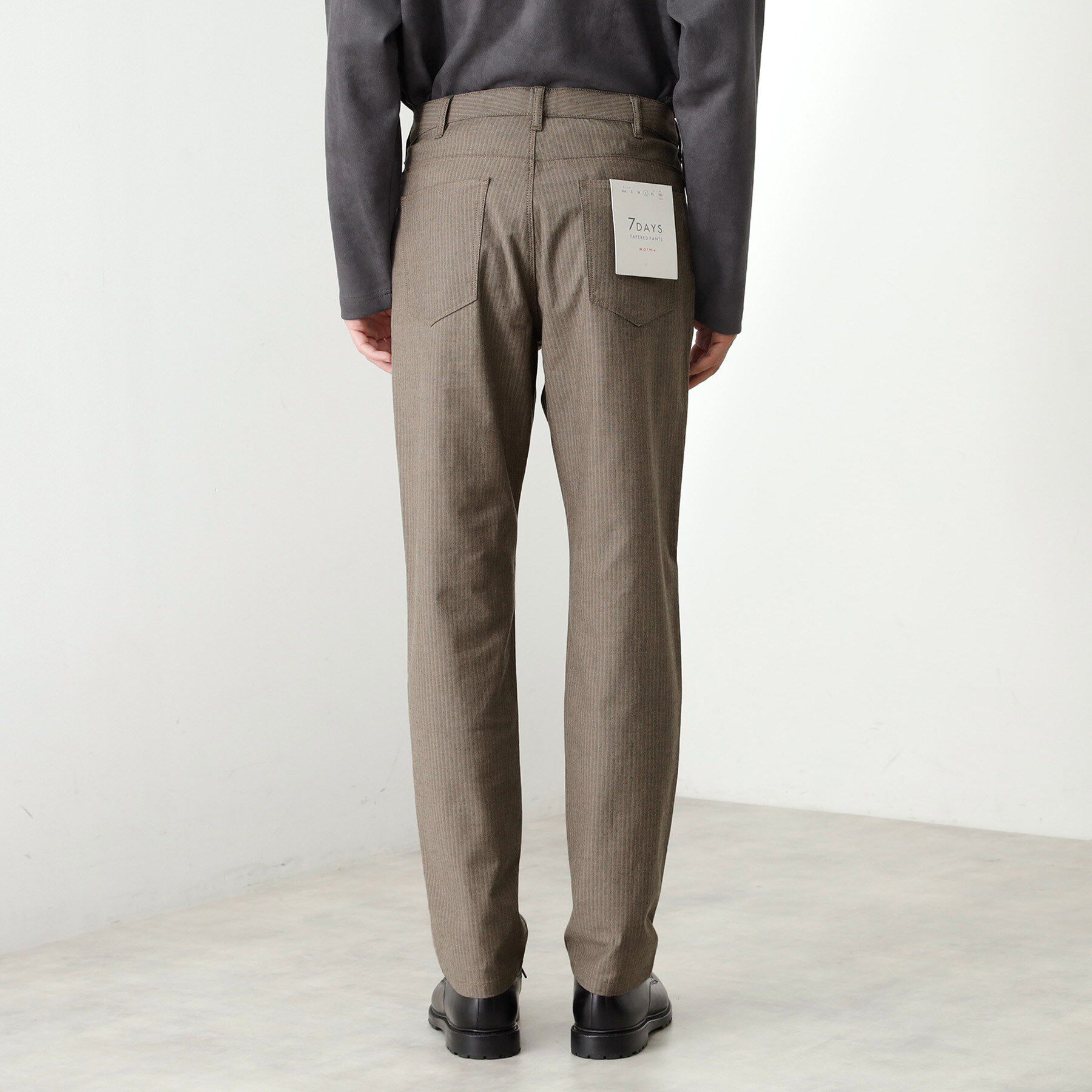 THE SHOP TK「7DAYSヘリンボンパンツ WARM【裏起毛/ストレッチ/洗濯機OK】」|その他|