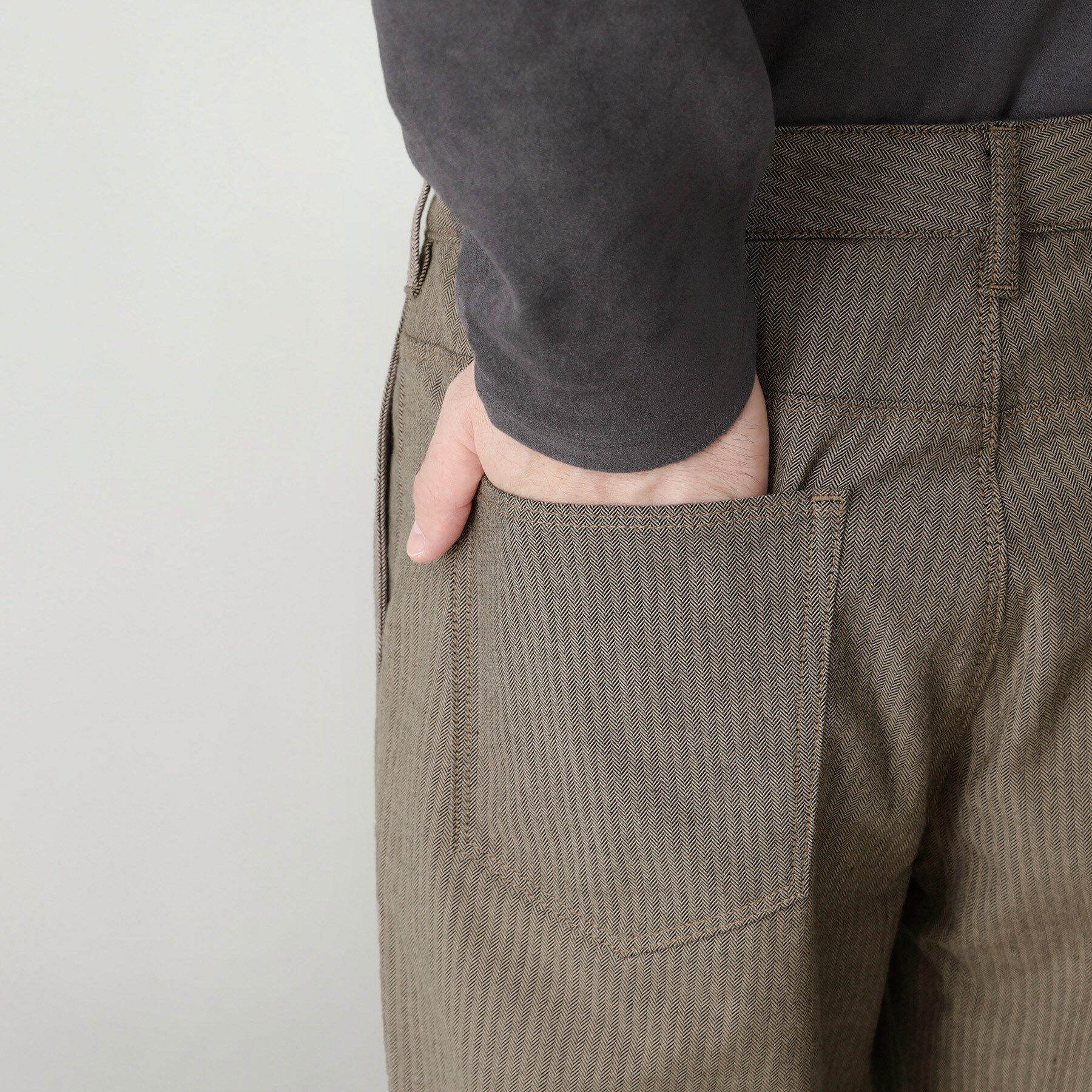 THE SHOP TK「7DAYSヘリンボンパンツ WARM【裏起毛/ストレッチ/洗濯機OK】」|その他|