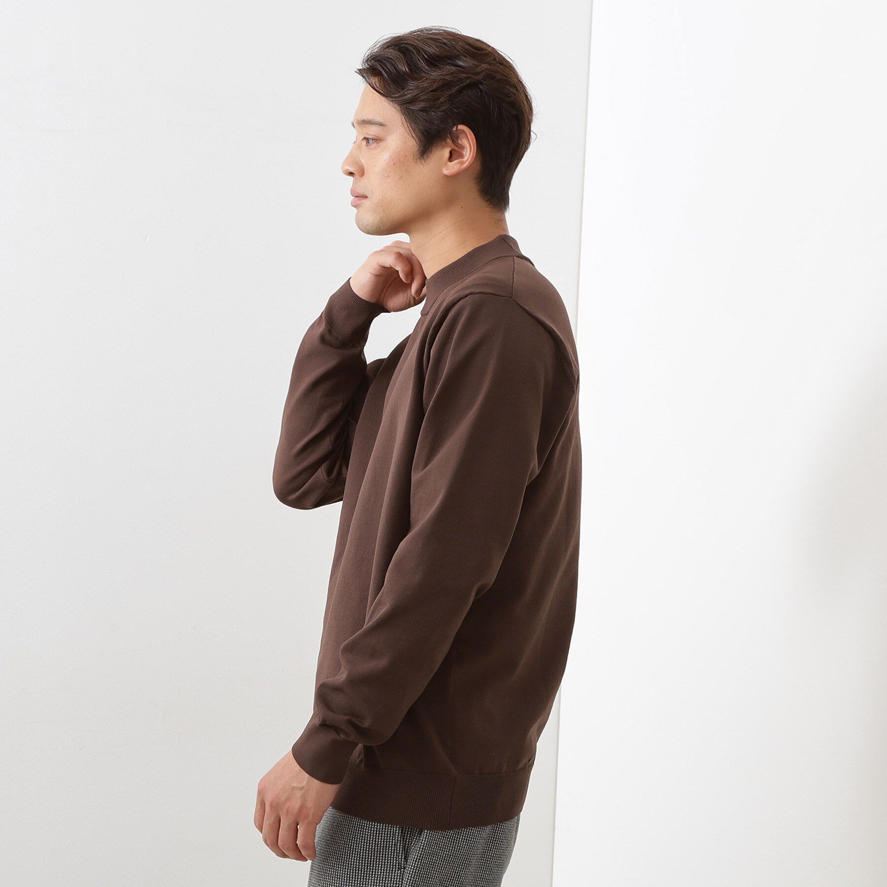 THE SHOP TK「【冬のビジネスシーンに最適】モックネックニット」|ニット・セーター|