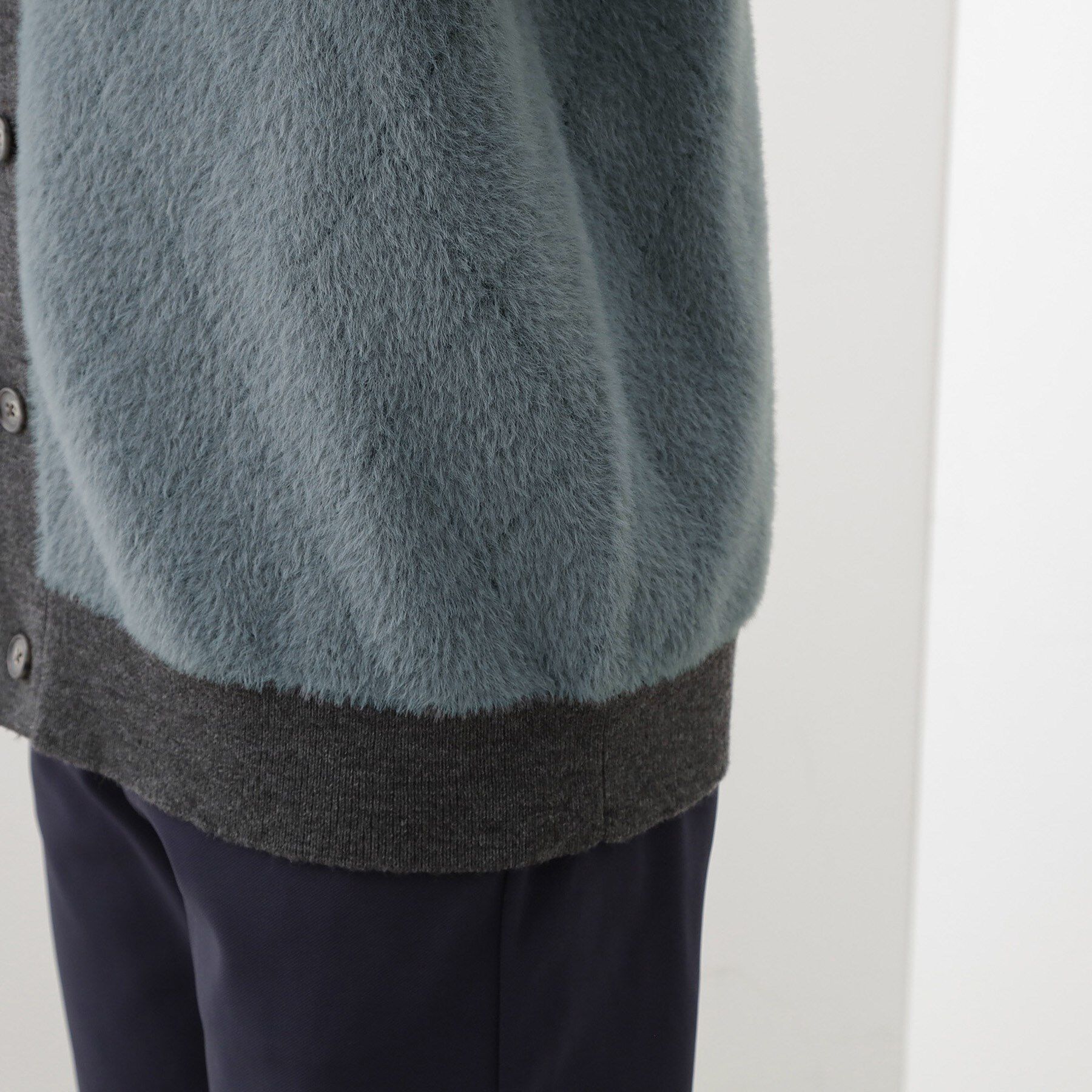 THE SHOP TK「配色シャギーニットカーディガン ユニセックスでおすすめ！」|カーディガン|