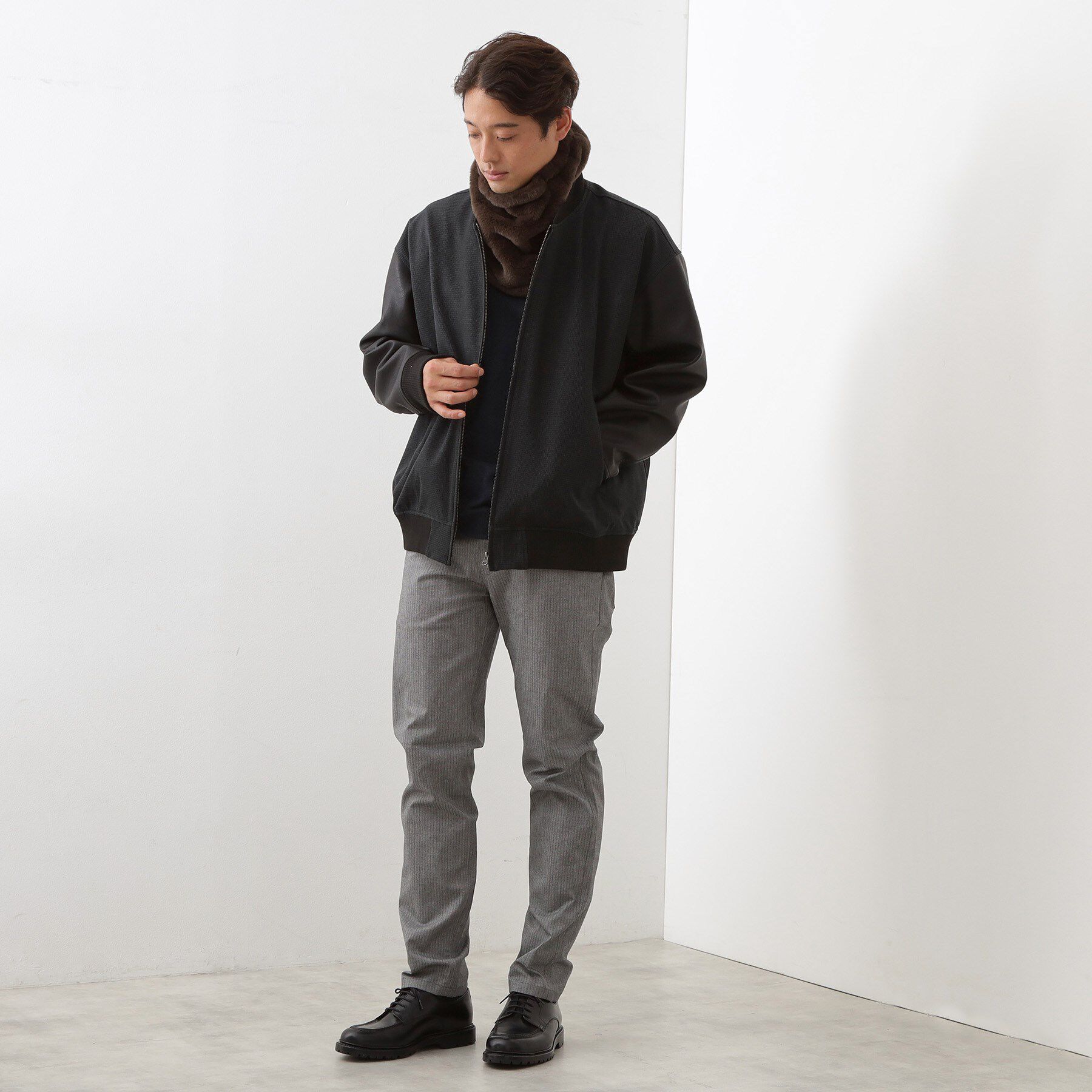 THE SHOP TK「リバーシブルフェイクファーネックウォーマー」|スヌード|