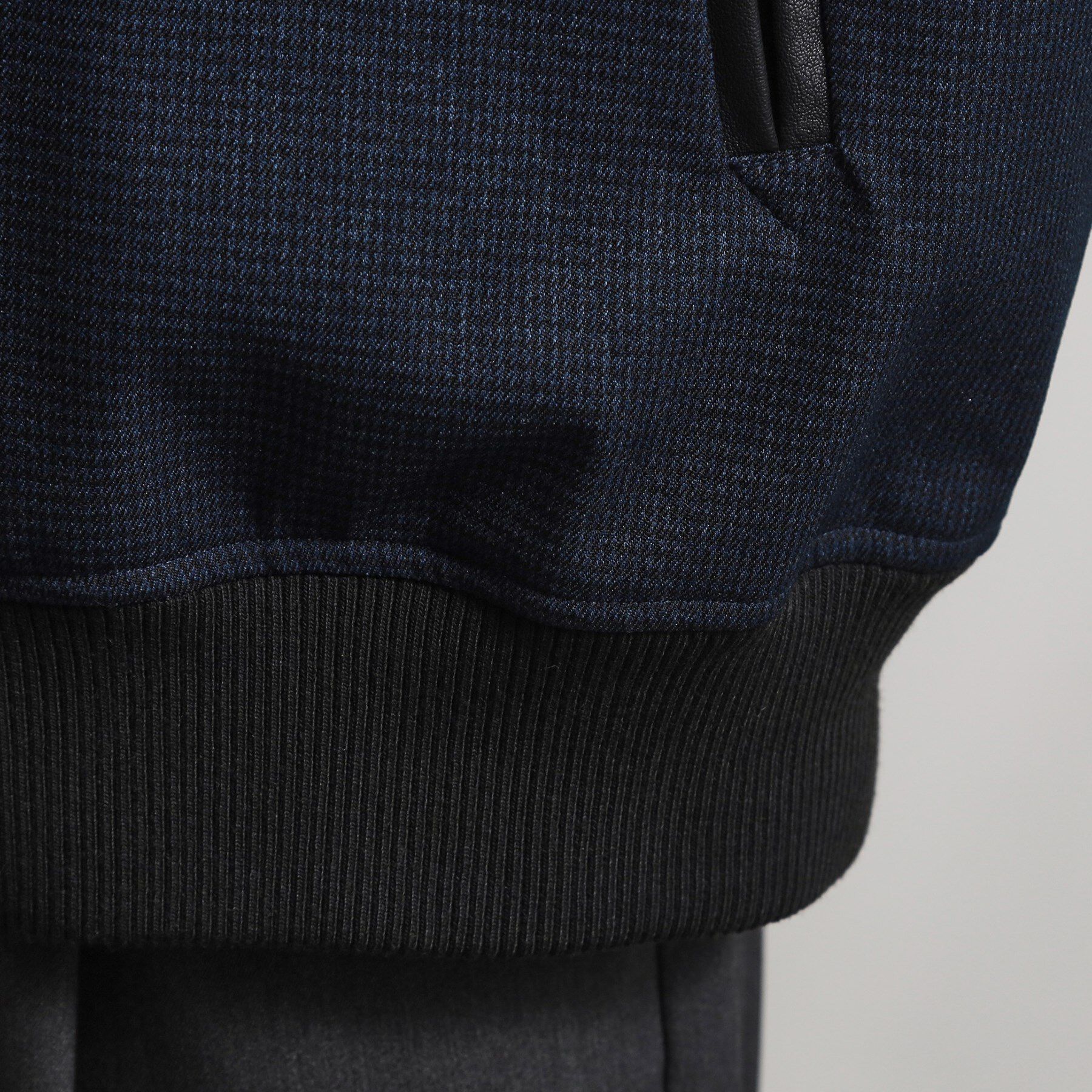 THE SHOP TK「【1ランク上の大人カジュアルに】異素材コンビ リブブルゾン」|ブルゾン・スタジャン|