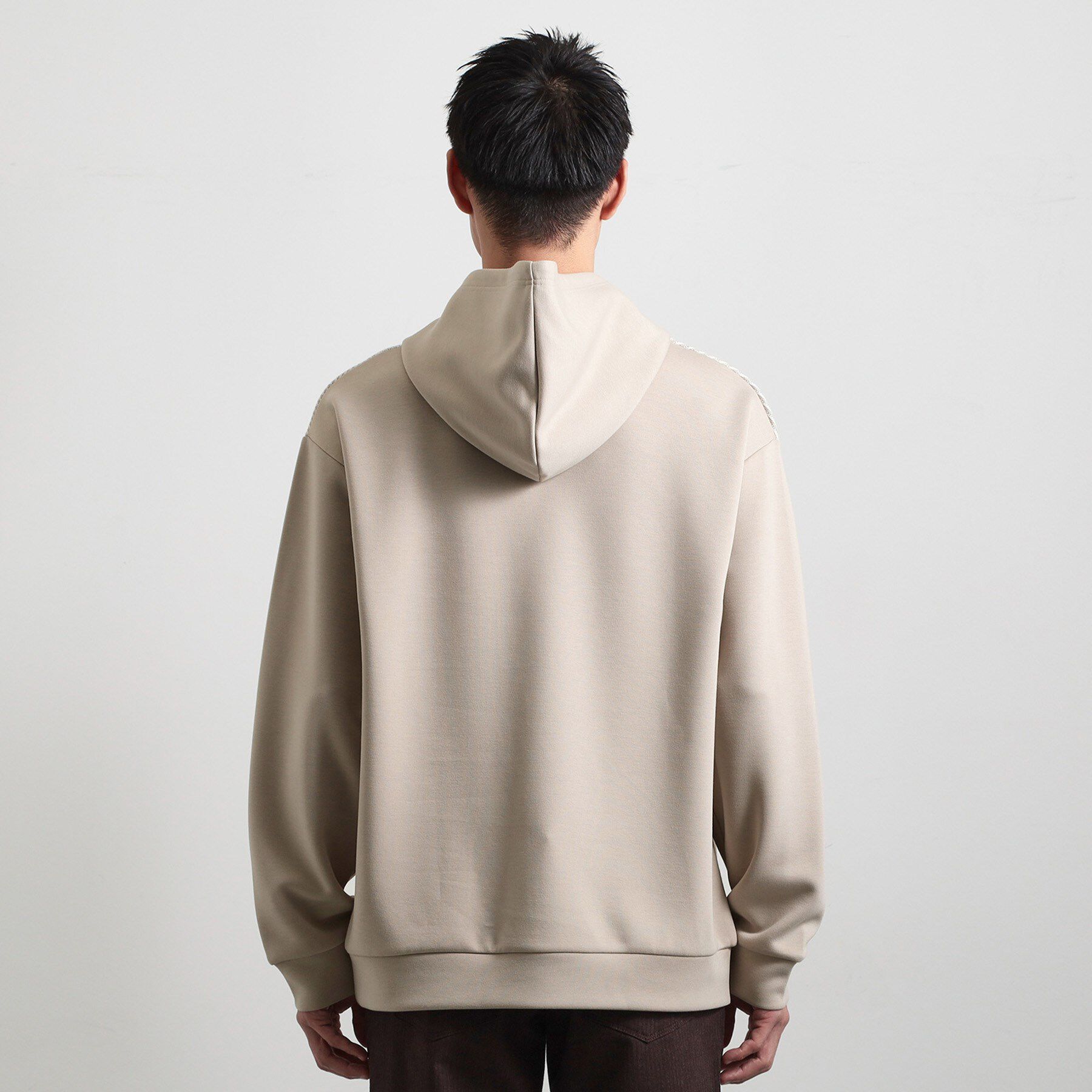 THE SHOP TK「【大人の休日スタイルにはこれ！】フロントチェック柄ニットパーカ　洗濯機OK」|パーカー|