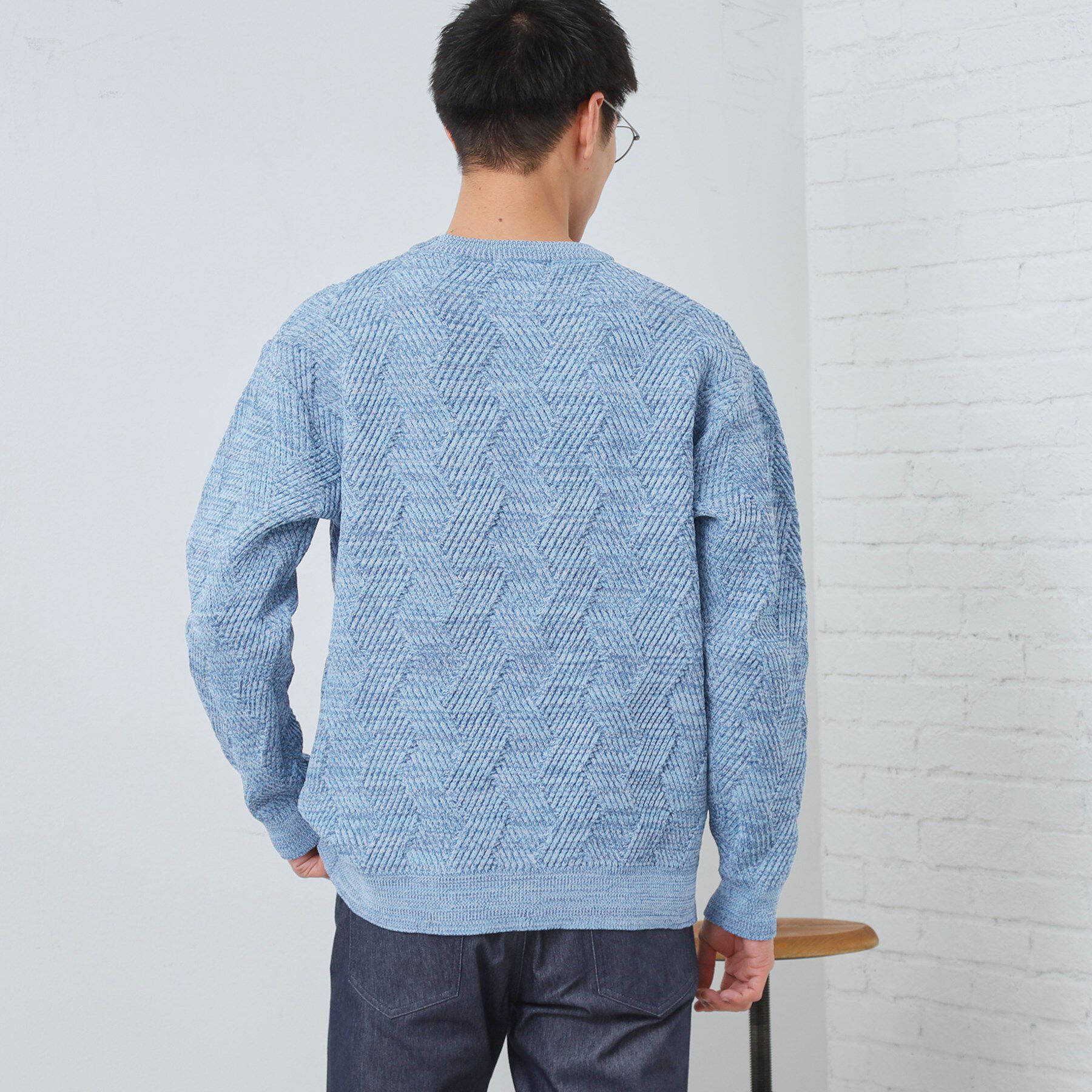 THE SHOP TK「【頑張りすぎないオシャレ】ミックスヤーンニット　洗濯機OK／軽量」|ニット・セーター|