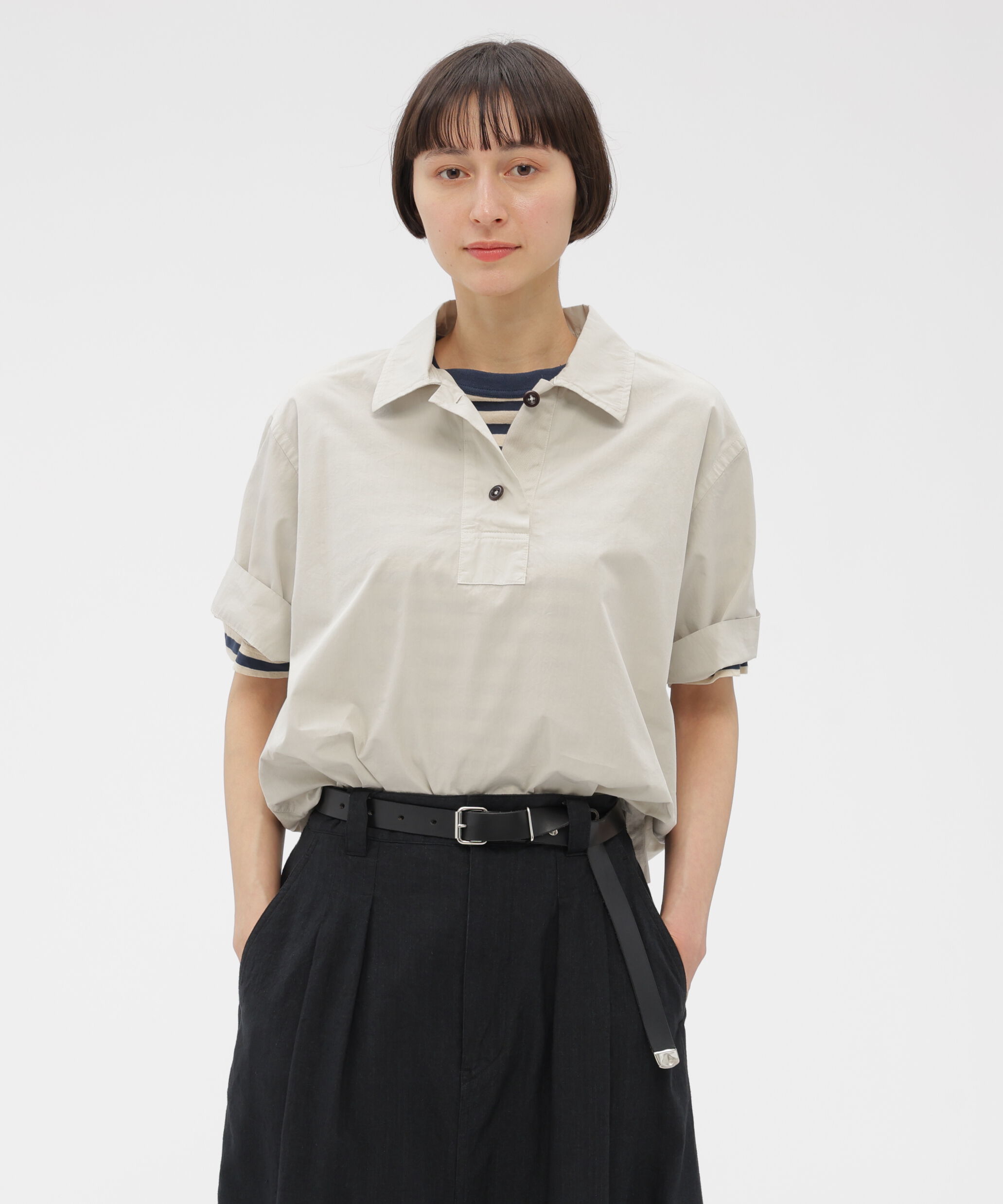 MHL.「COMPACT COTTON POPLIN SHIRT」|シャツ・ブラウス|LIME6
