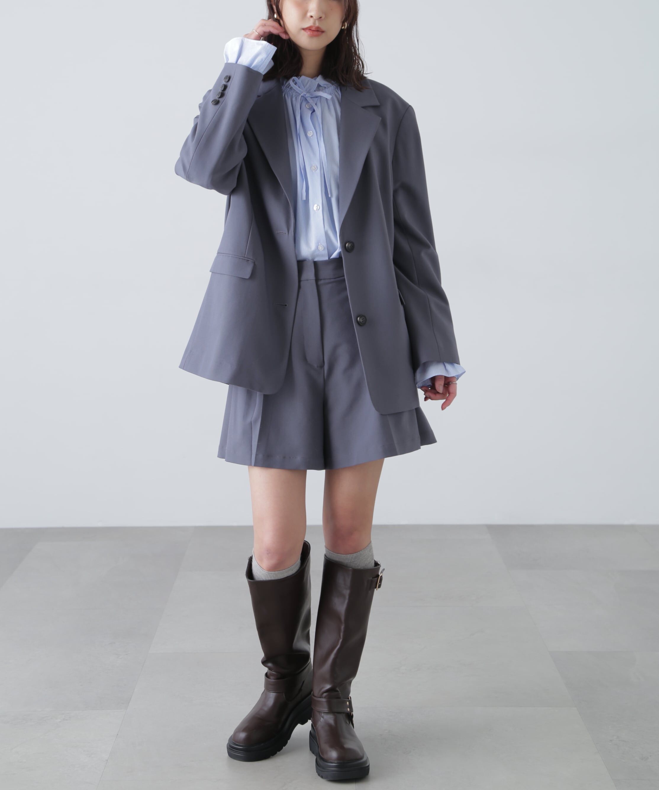  「〈セットアップ対応〉オーバーサイズジャケット」|ブルゾン・スタジャン|