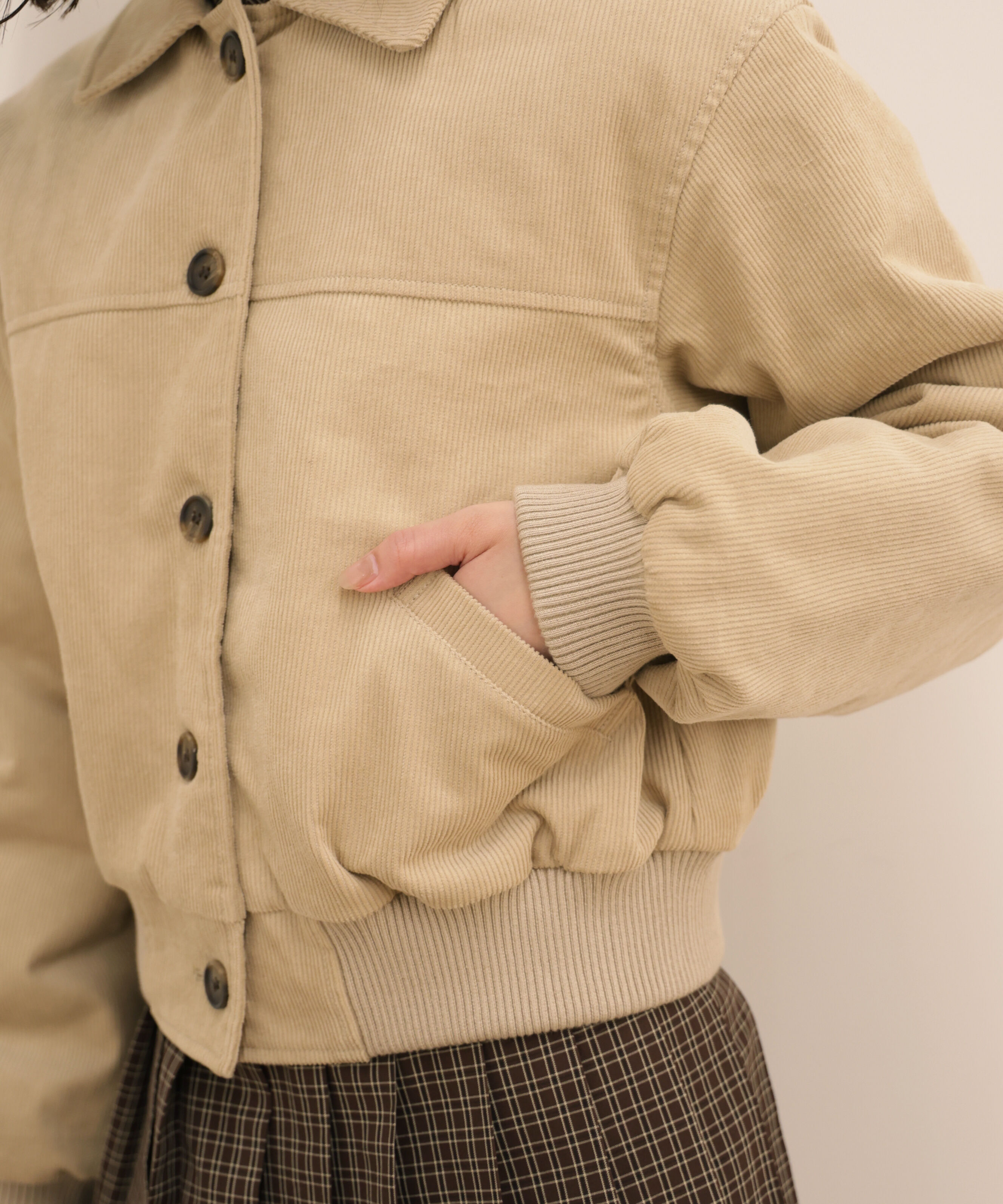  「コーデュロイ中綿ブルゾン」|ブルゾン・スタジャン|