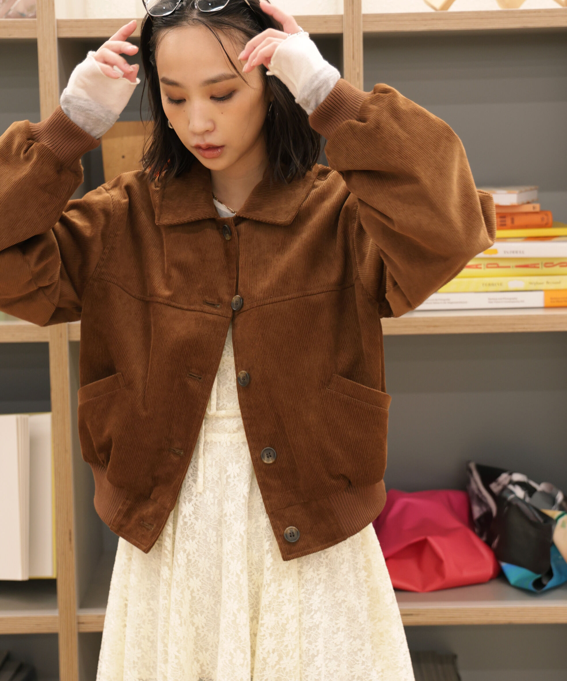  「コーデュロイ中綿ブルゾン」|ブルゾン・スタジャン|