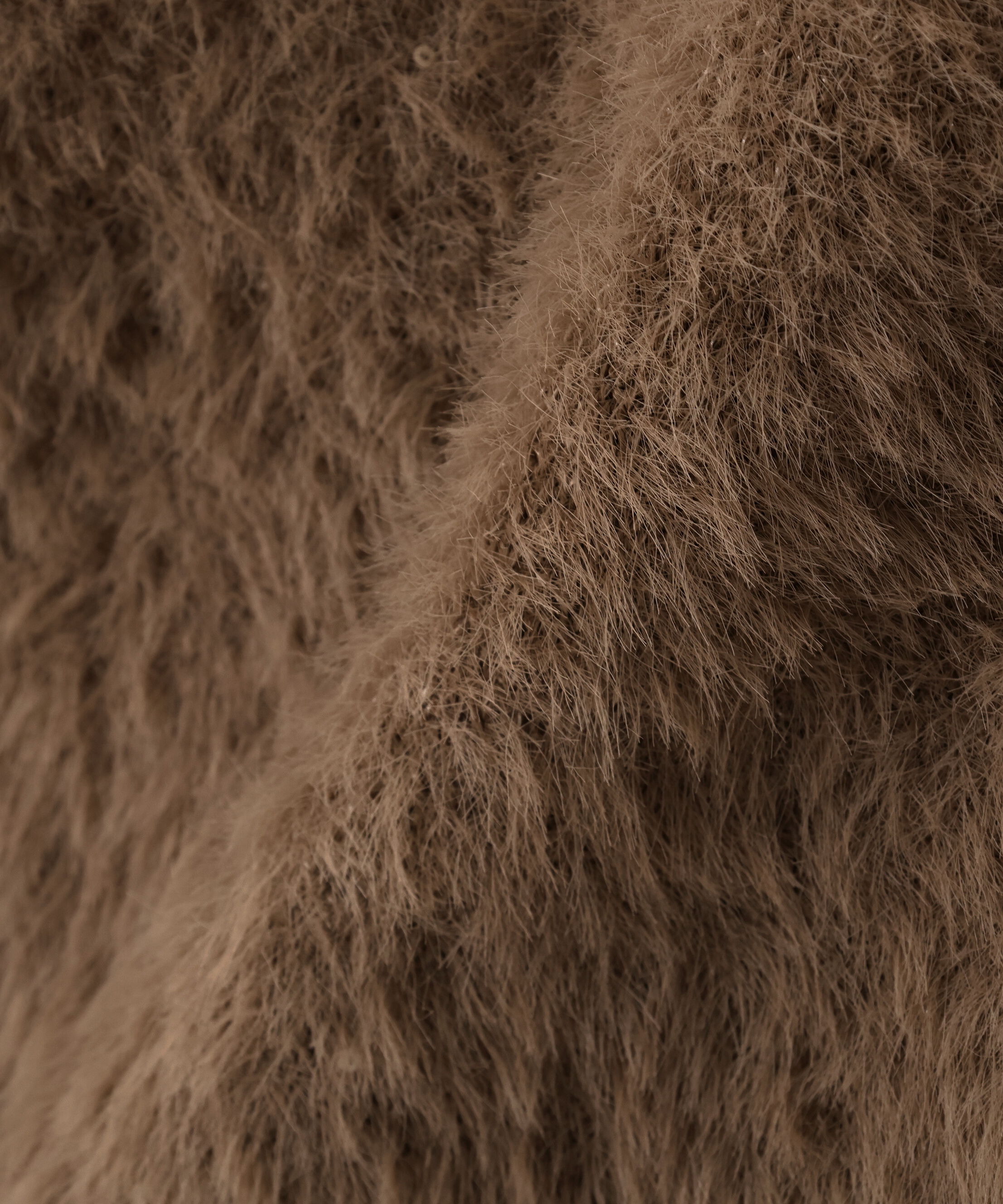  「スパンコールフェザーニットジャケット」|ニット・セーター|