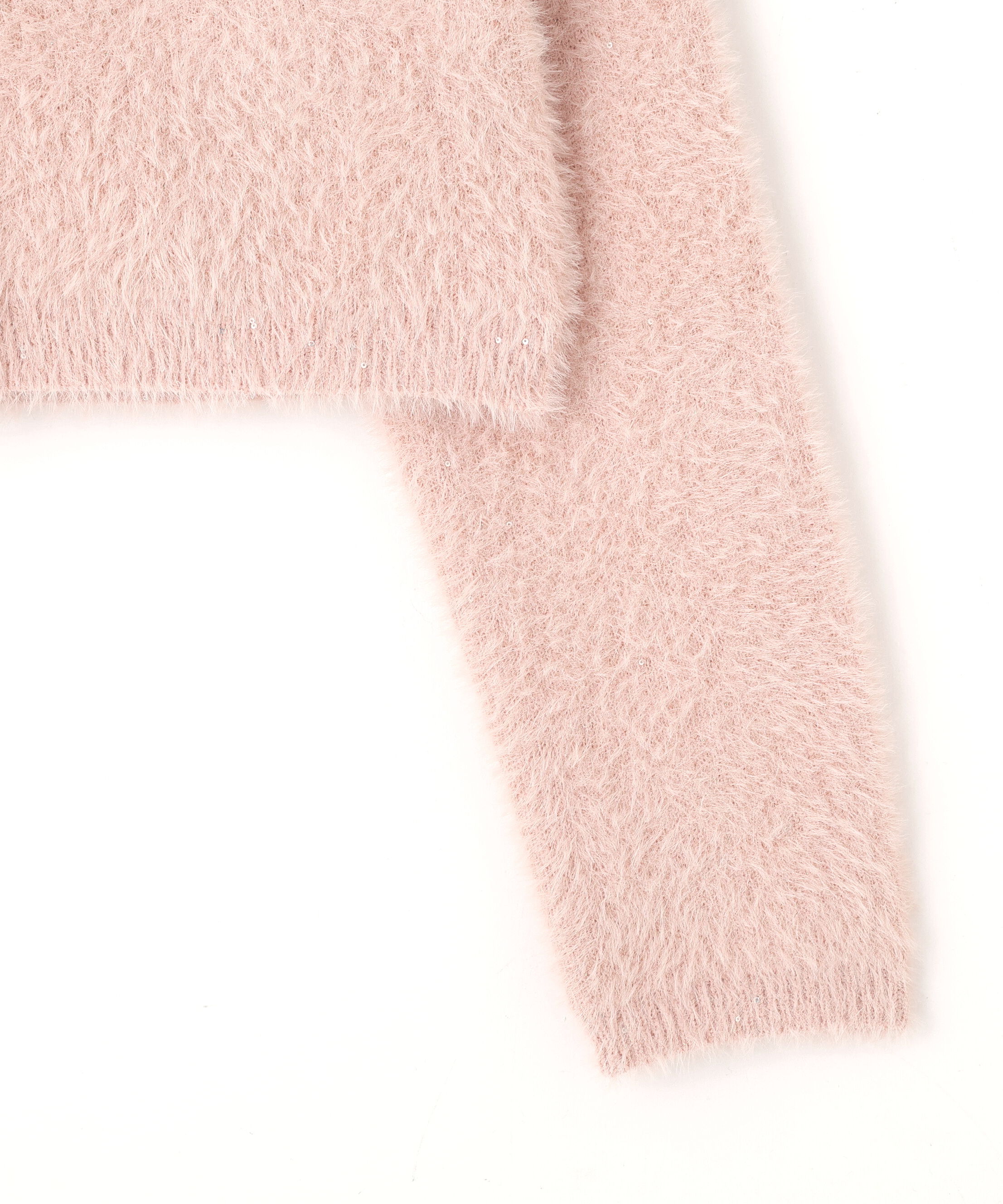  「スパンコールフェザーニットジャケット」|ニット・セーター|