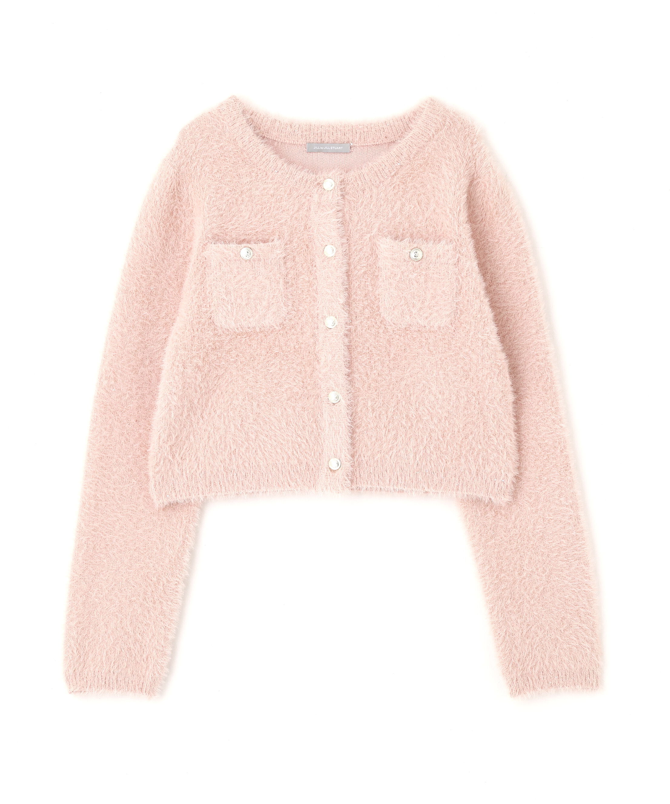  「スパンコールフェザーニットジャケット」|ニット・セーター|