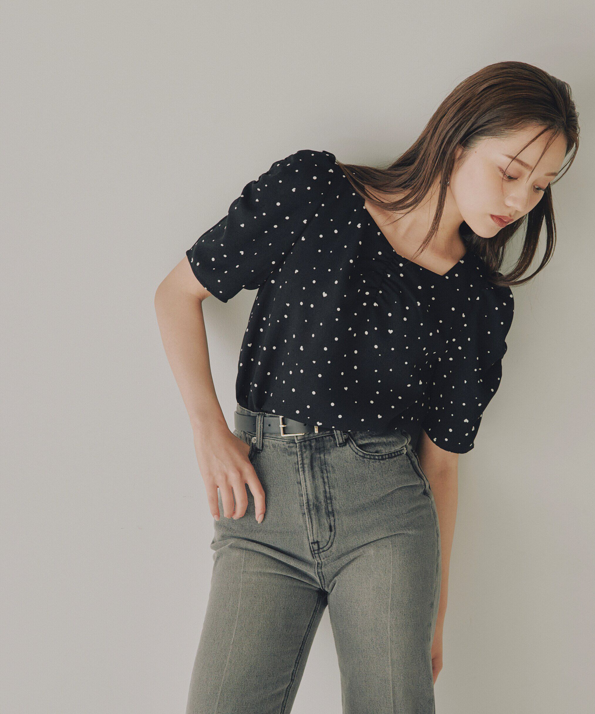 PROPORTION BODY DRESSING「ハートドットブラウス」|シャツ・ブラウス|